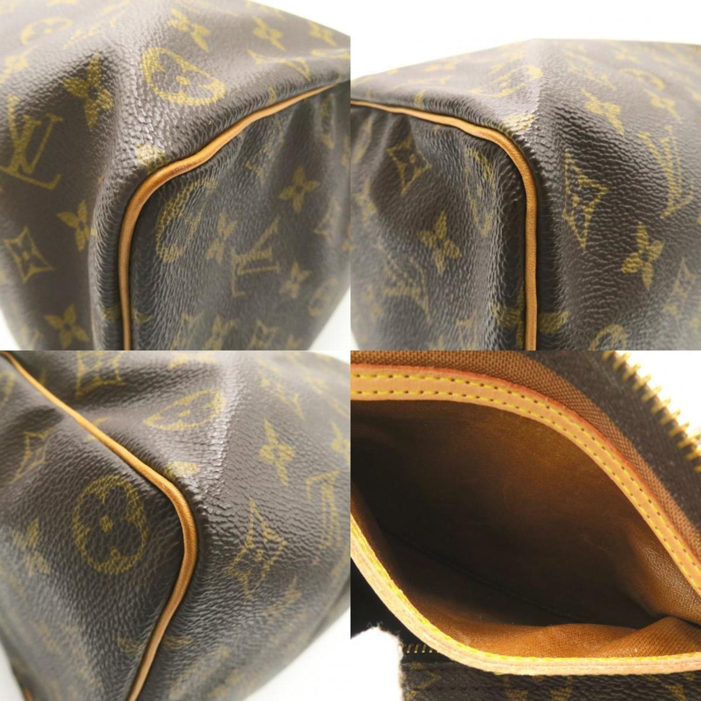 Louis Vuitton Speedy 35, Brown, Canvas, handbag