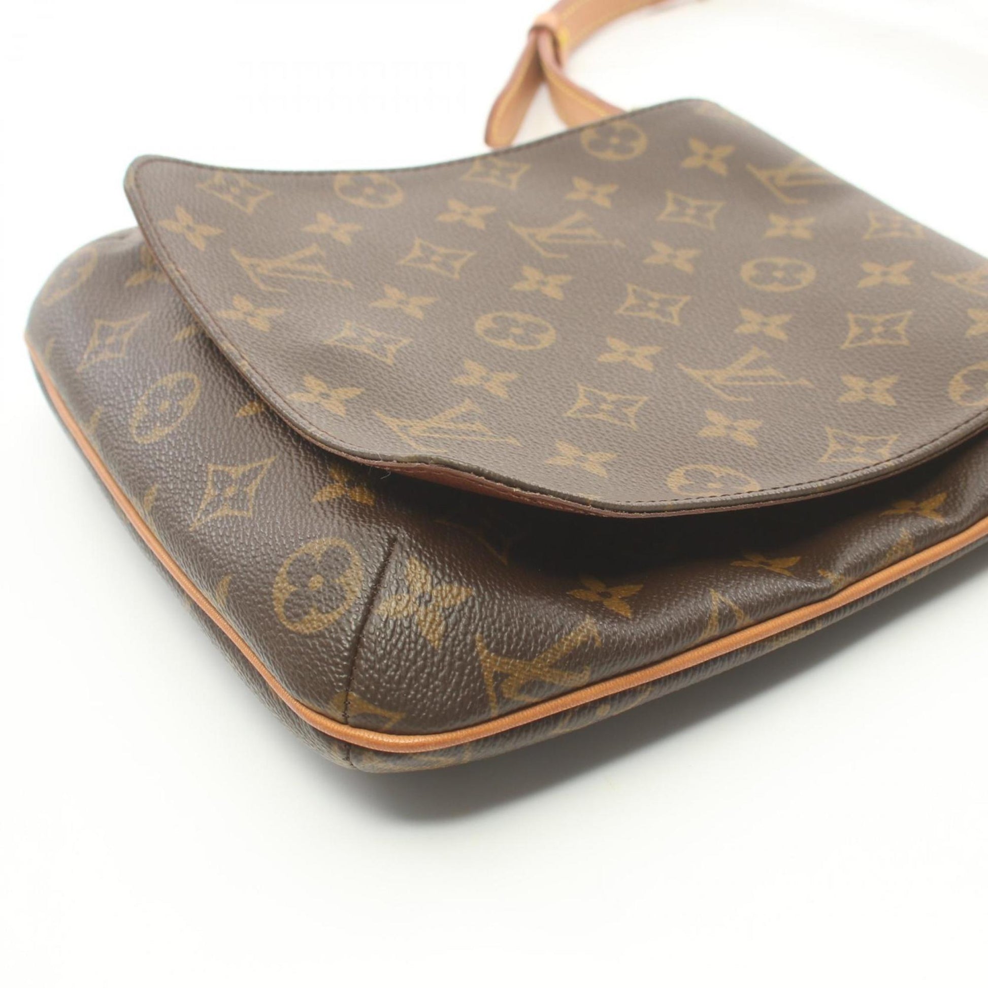 Louis Vuitton Musette Salsa, Brown, Canvas, shoulder