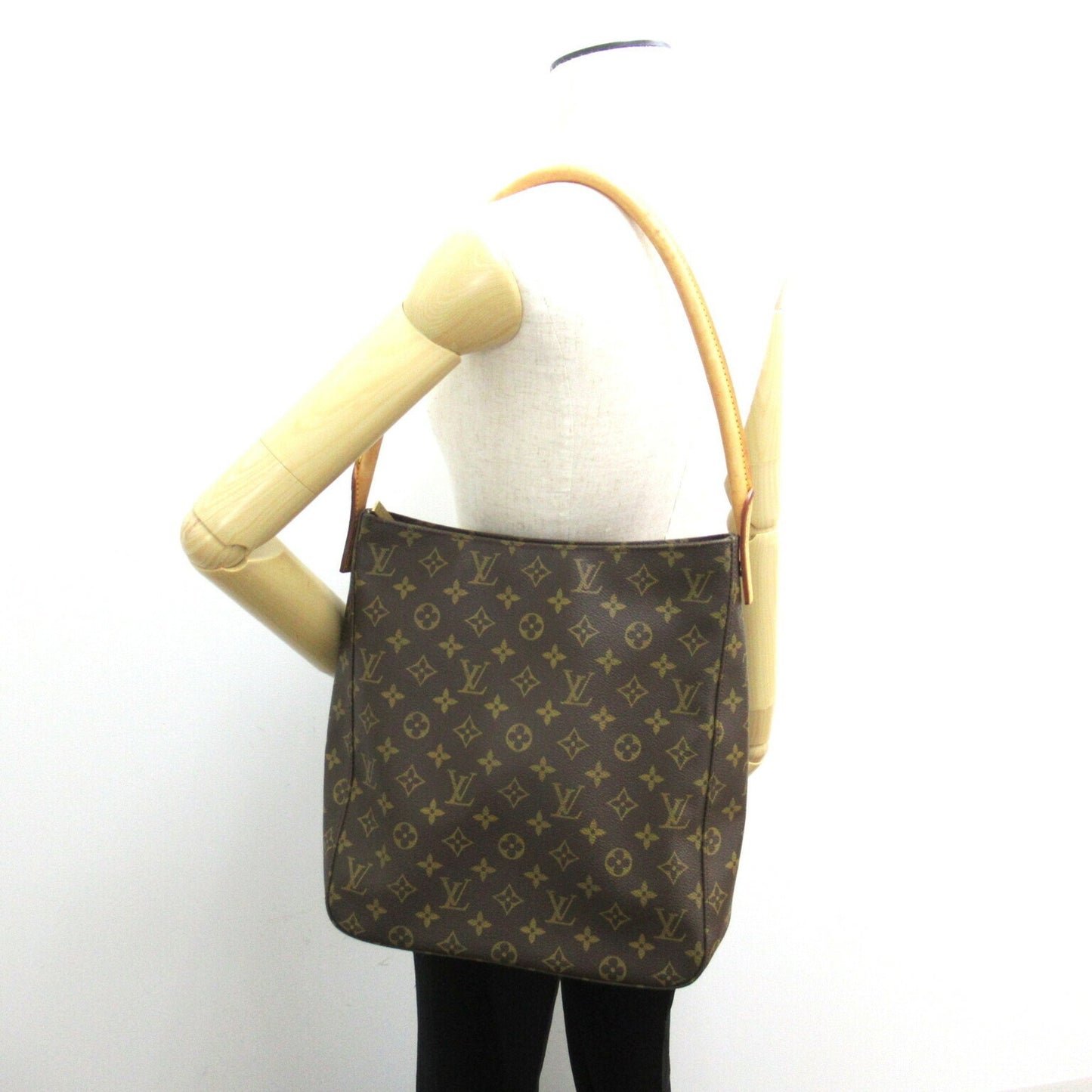 Louis Vuitton Looping GM, Brown, Canvas, shoulder