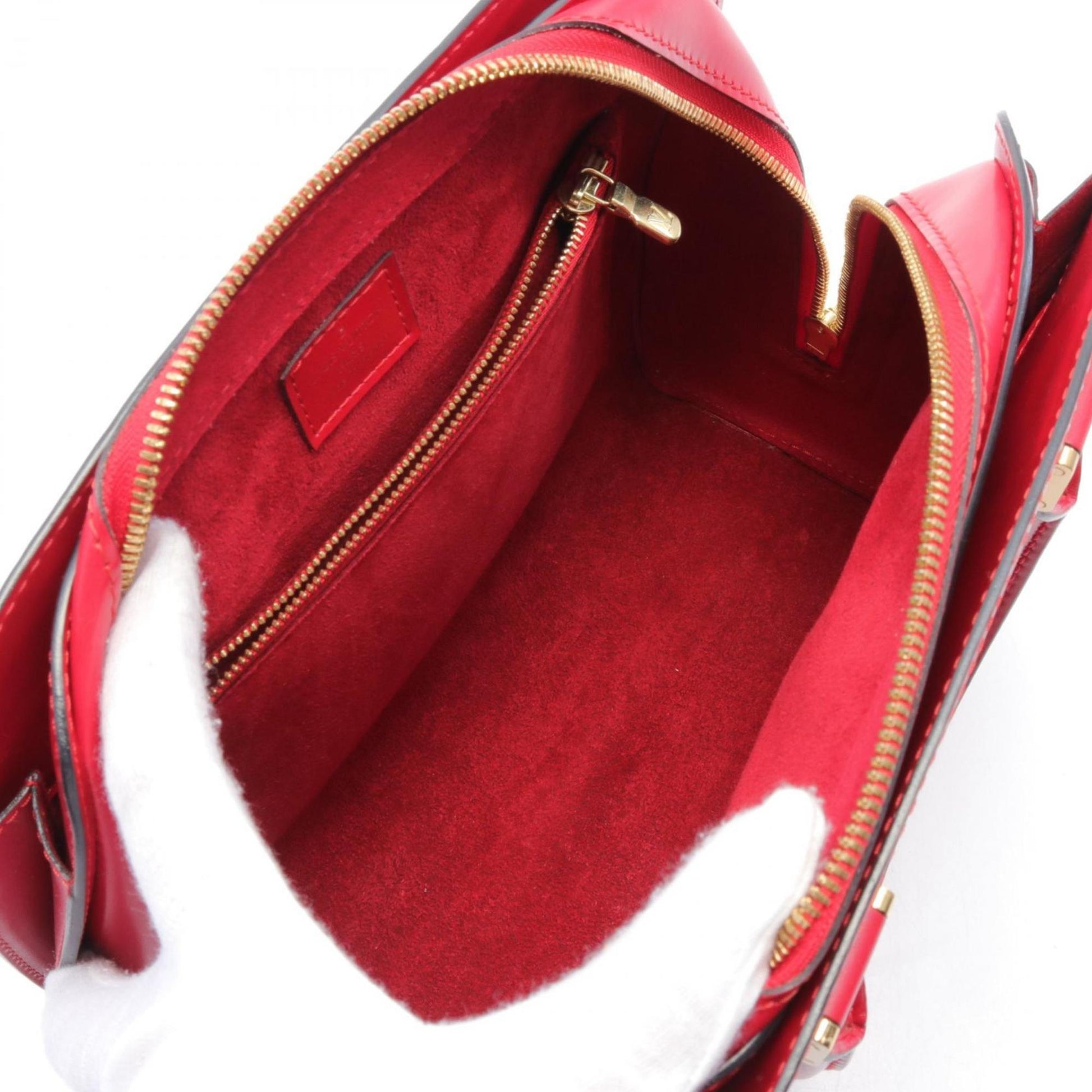 Louis Vuitton Pont Neuf, Red, Leather, handbag