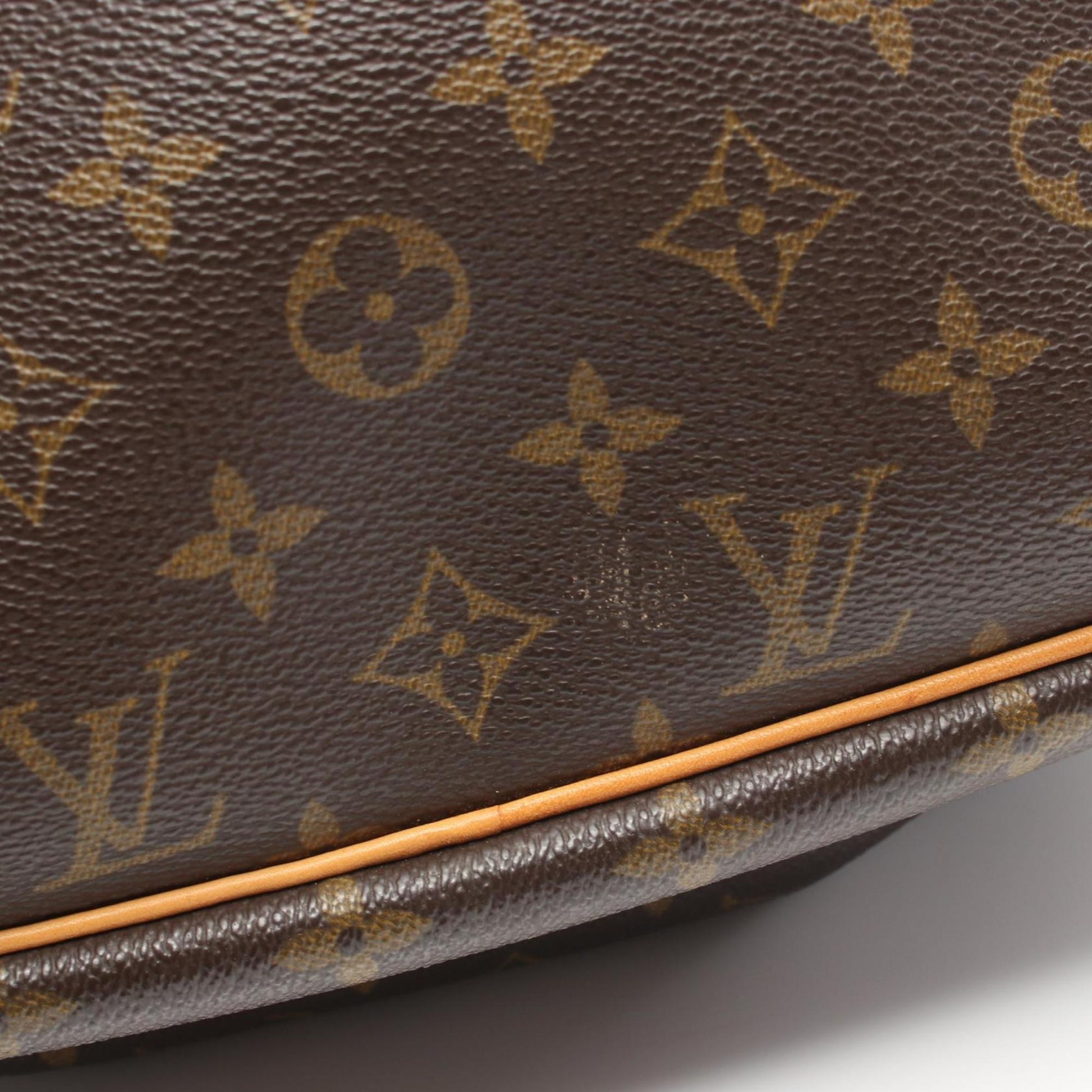 Louis Vuitton Reporter pm, Brown, Canvas, shoulder