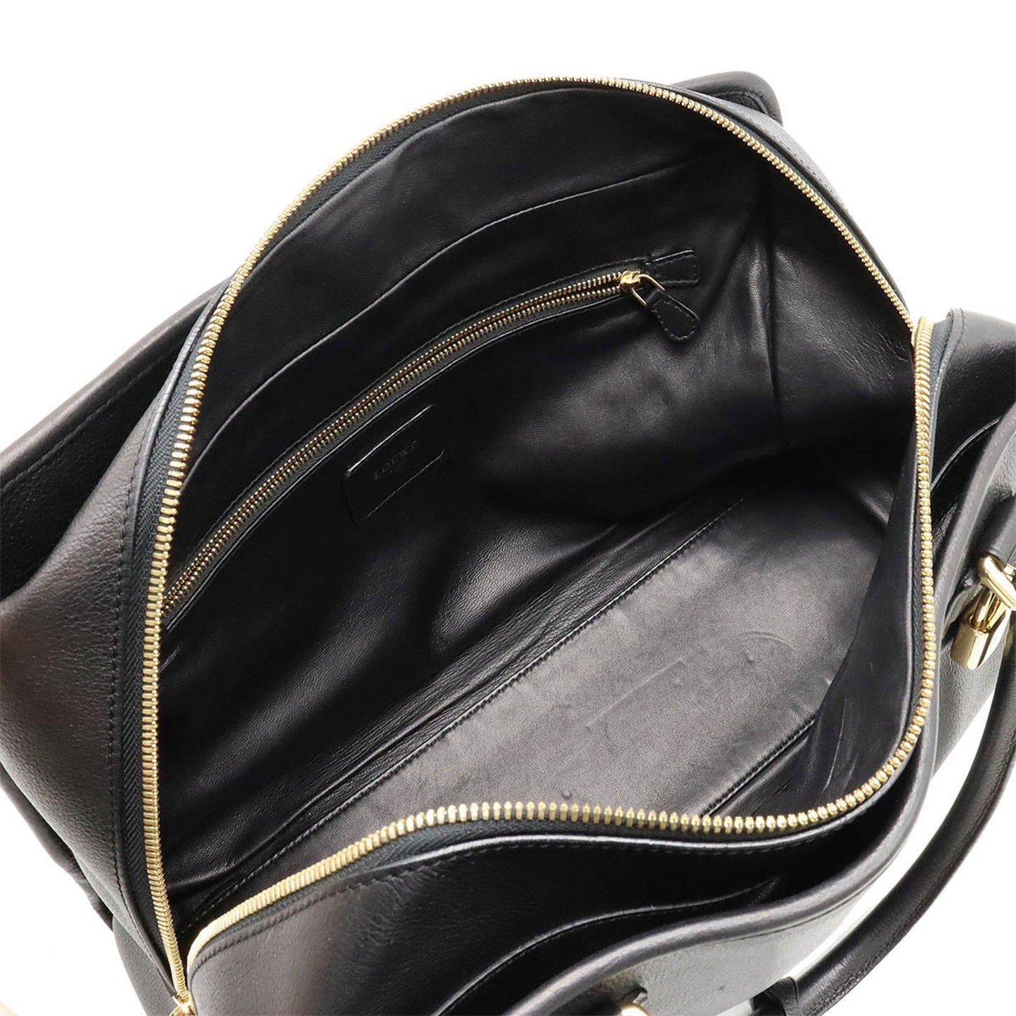 Loewe Amazona, Black, Leather, handbag