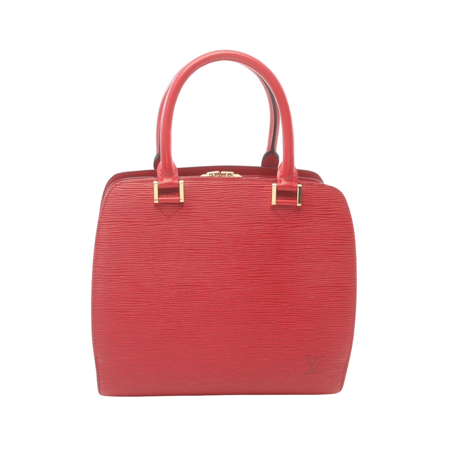 Louis Vuitton Pont Neuf, Red, Leather, handbag