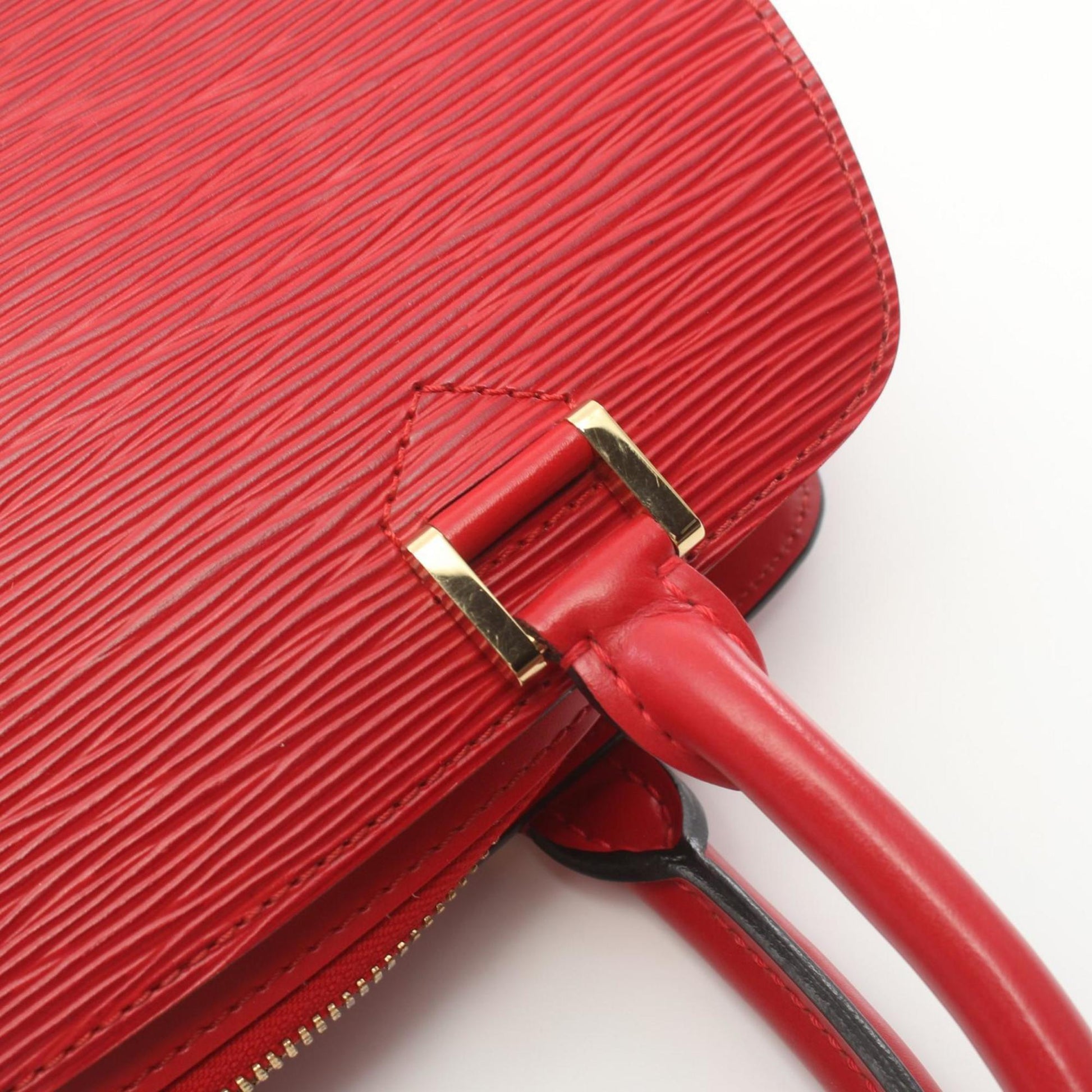 Louis Vuitton Pont Neuf, Red, Leather, handbag