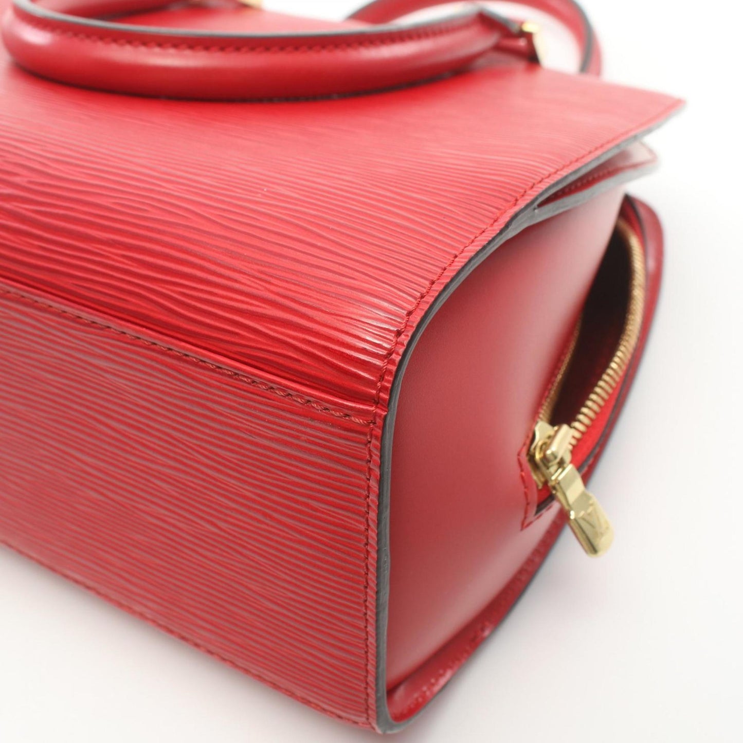 Louis Vuitton Pont Neuf, Red, Leather, handbag