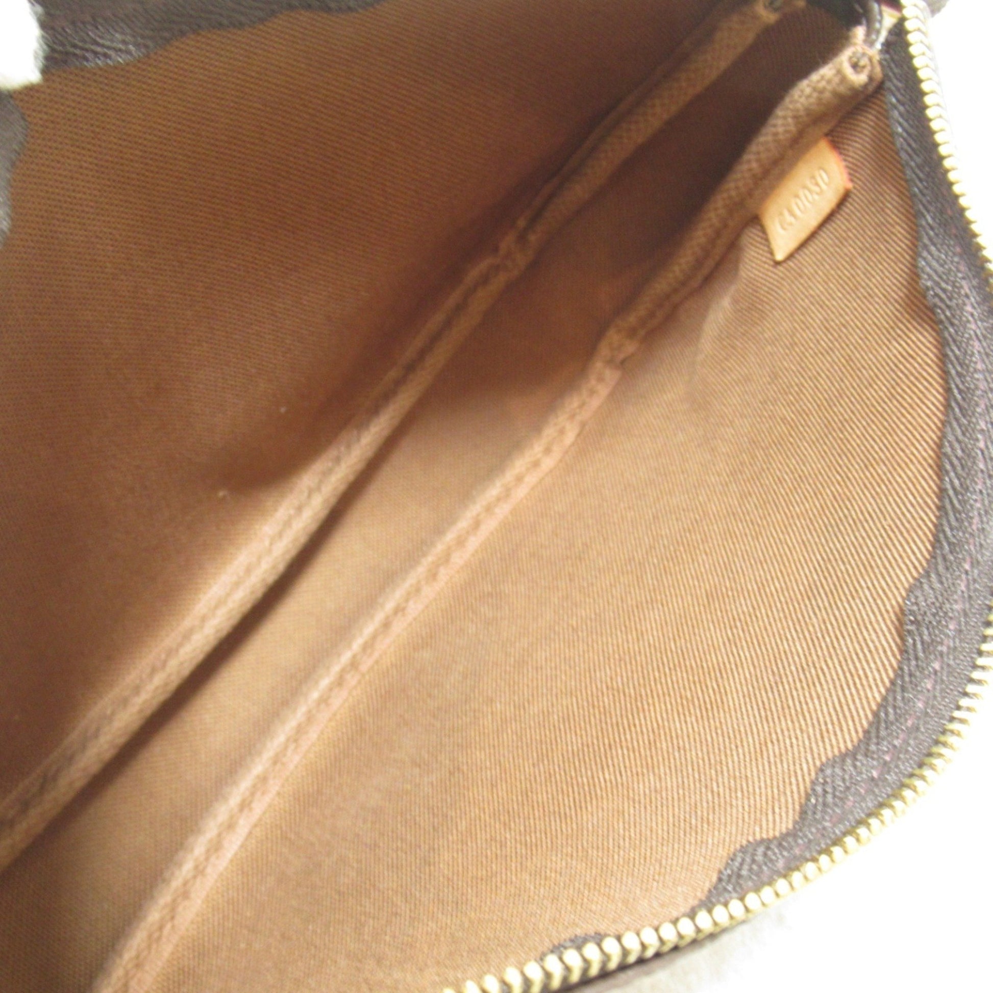 Louis Vuitton Pochette accessoires, Brown, Canvas, clutch