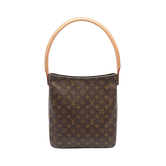 Louis Vuitton Looping, Brown, Canvas, shoulder