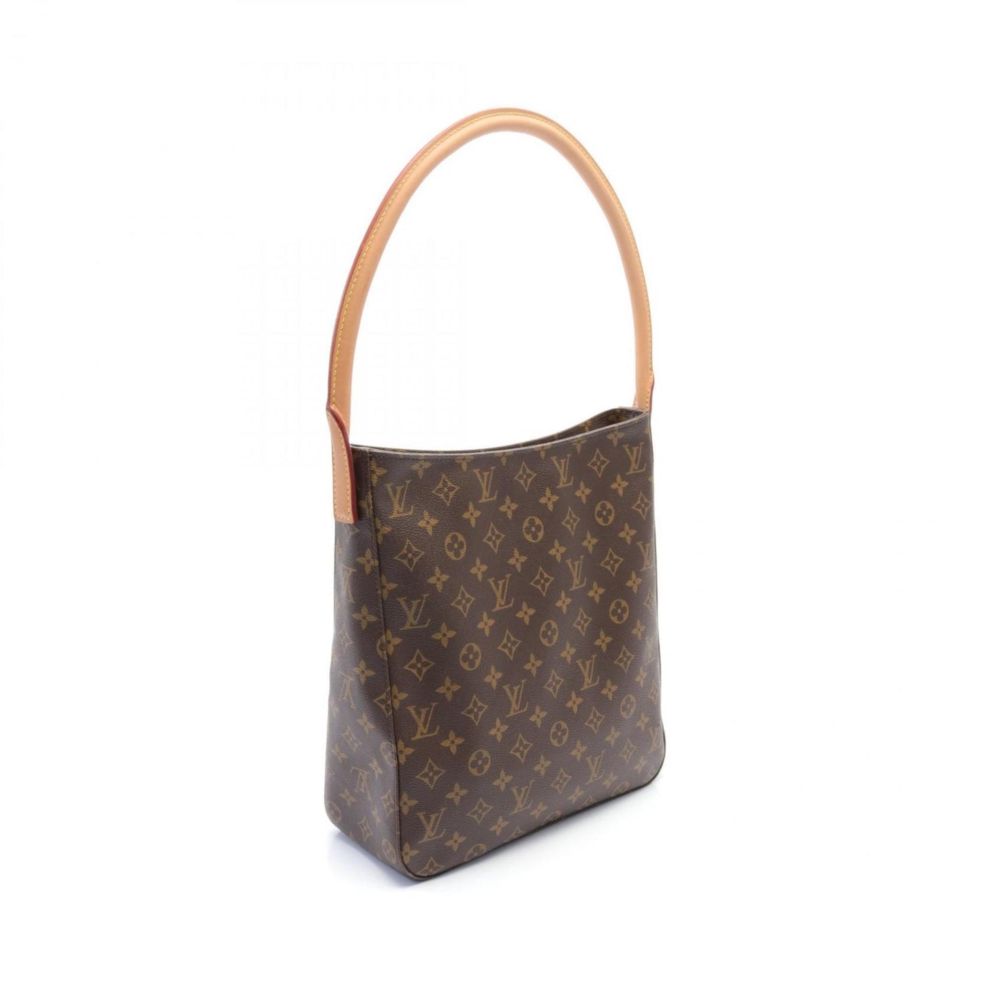 Louis Vuitton Looping, Brown, Canvas, shoulder