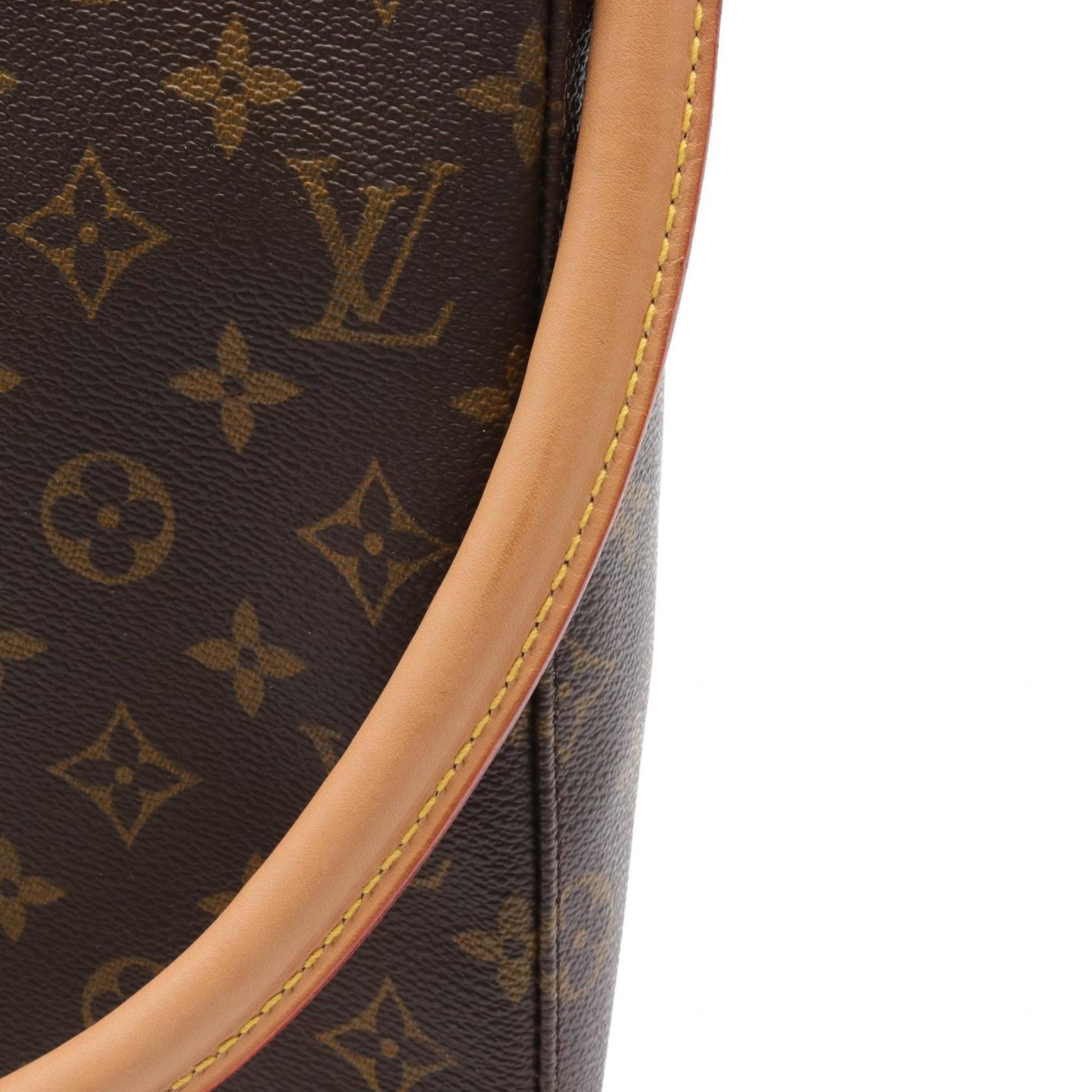 Louis Vuitton Looping, Brown, Canvas, shoulder