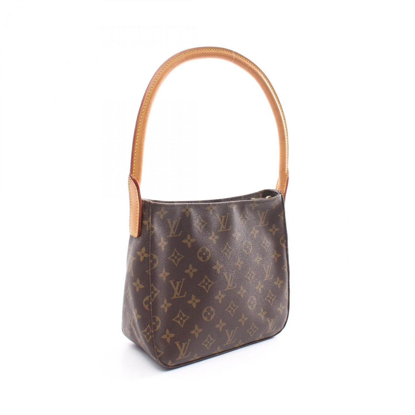 Louis Vuitton Looping MM, Brown, Canvas, shoulder