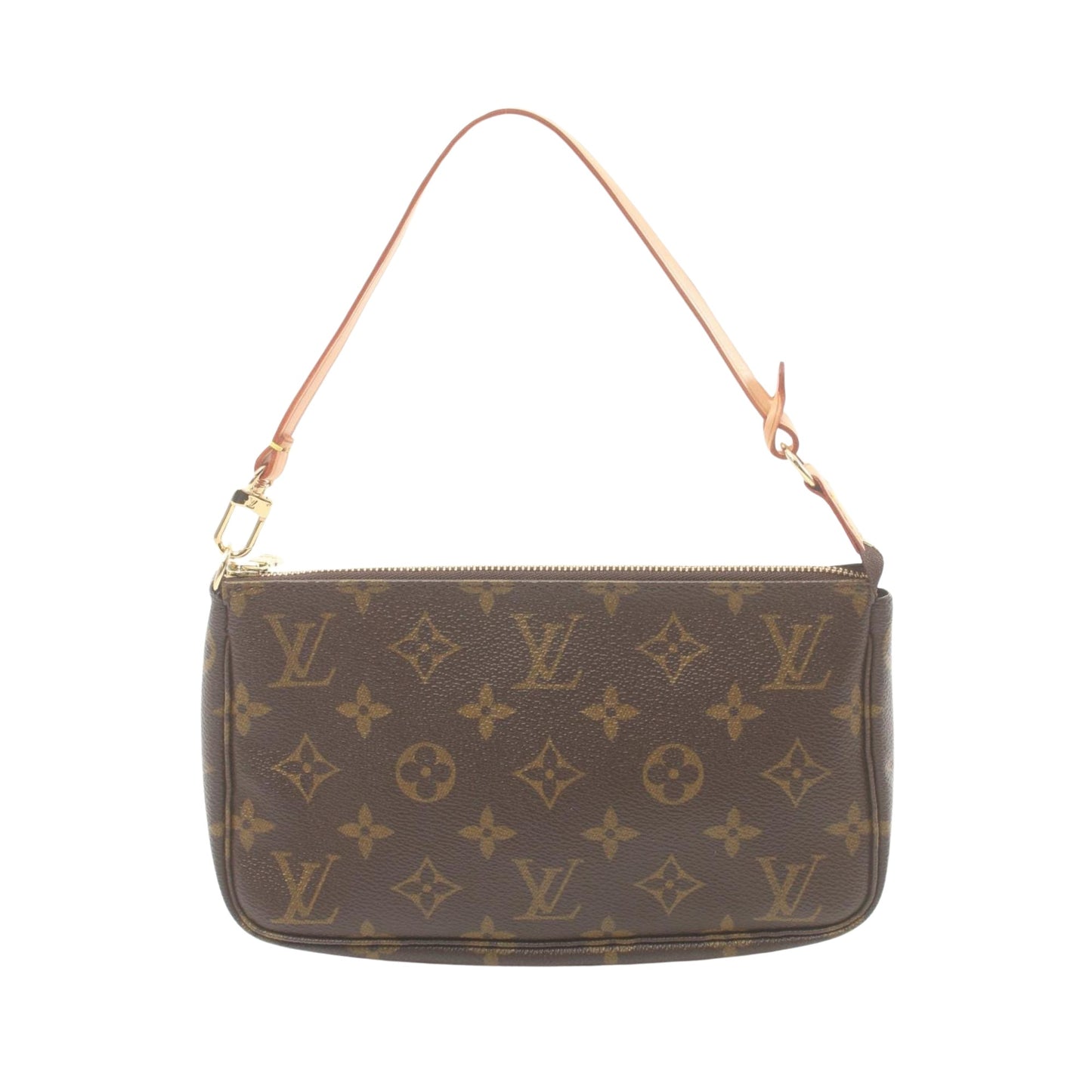 Louis Vuitton Pochette accessoires, Brown, Canvas, clutch