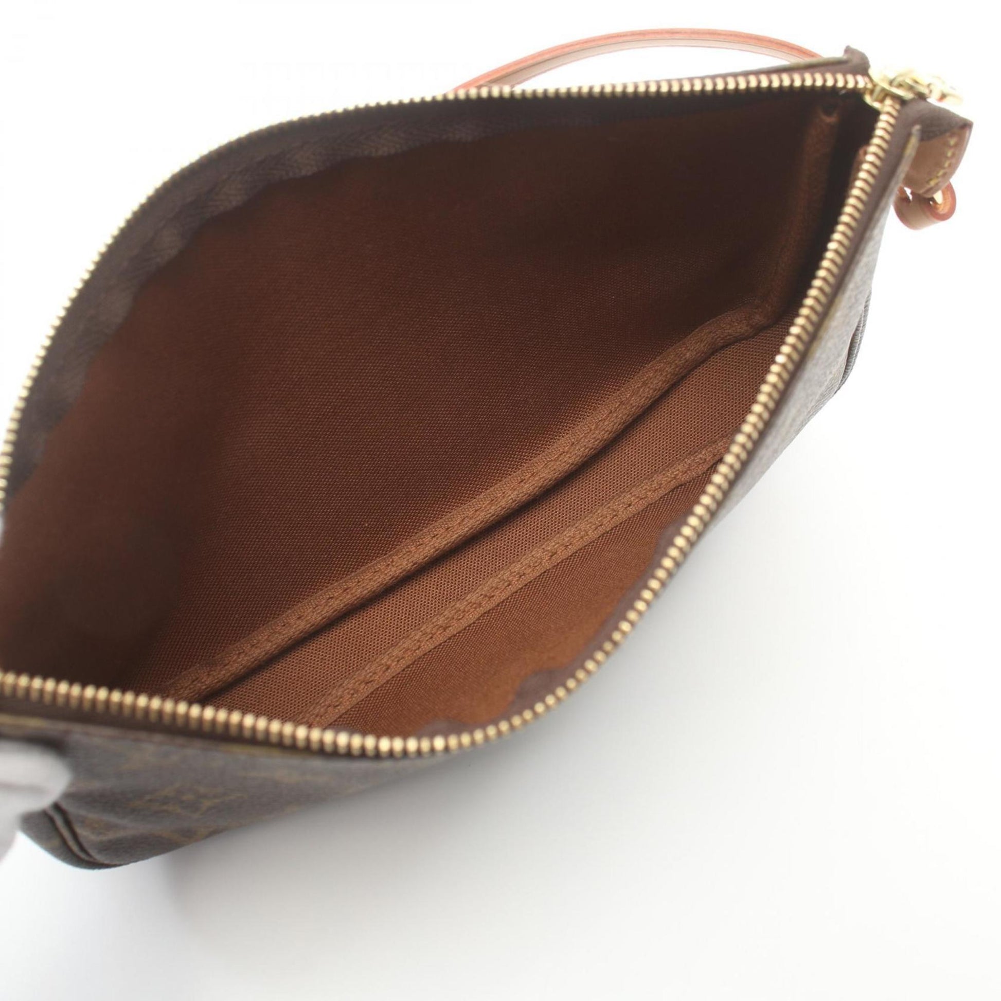 Louis Vuitton Pochette accessoires, Brown, Canvas, clutch