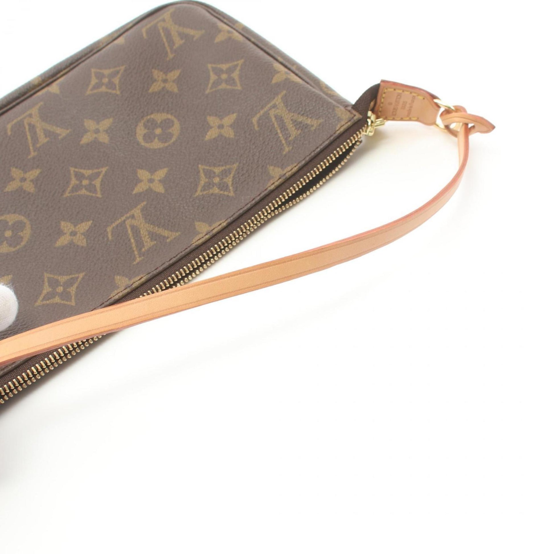 Louis Vuitton Pochette accessoires, Brown, Canvas, clutch