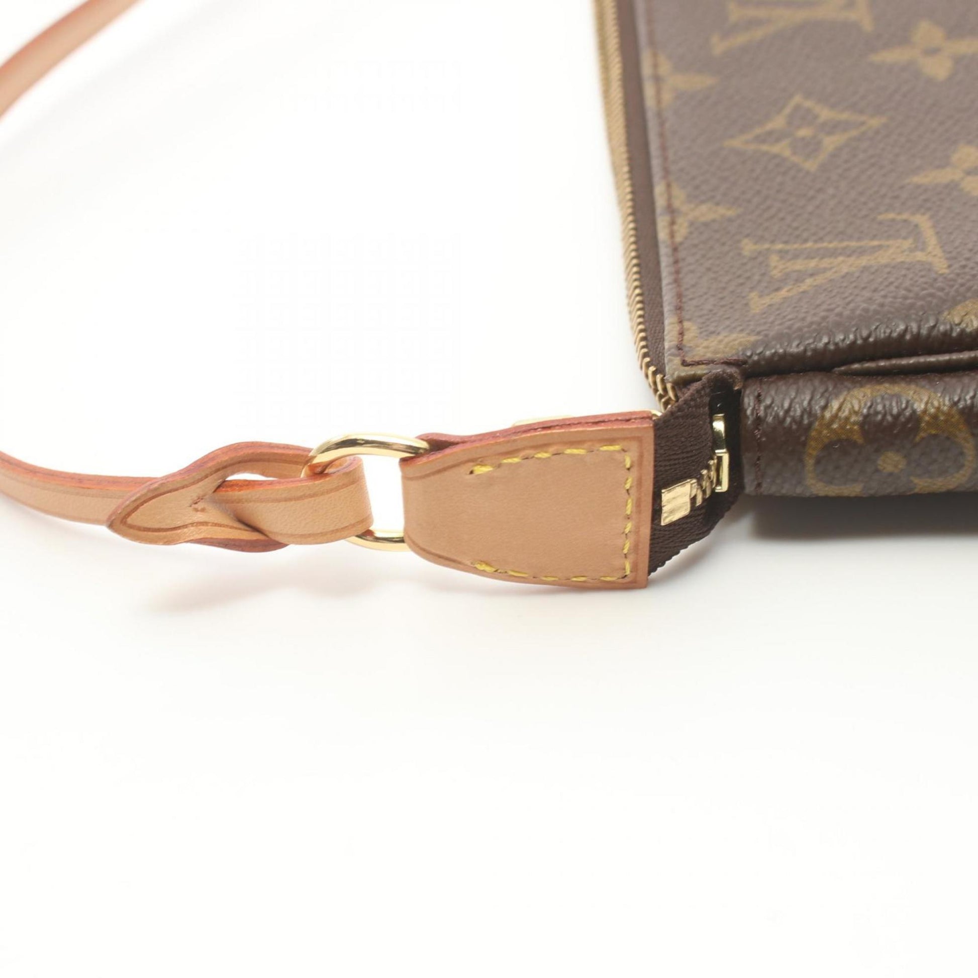 Louis Vuitton Pochette accessoires, Brown, Canvas, clutch