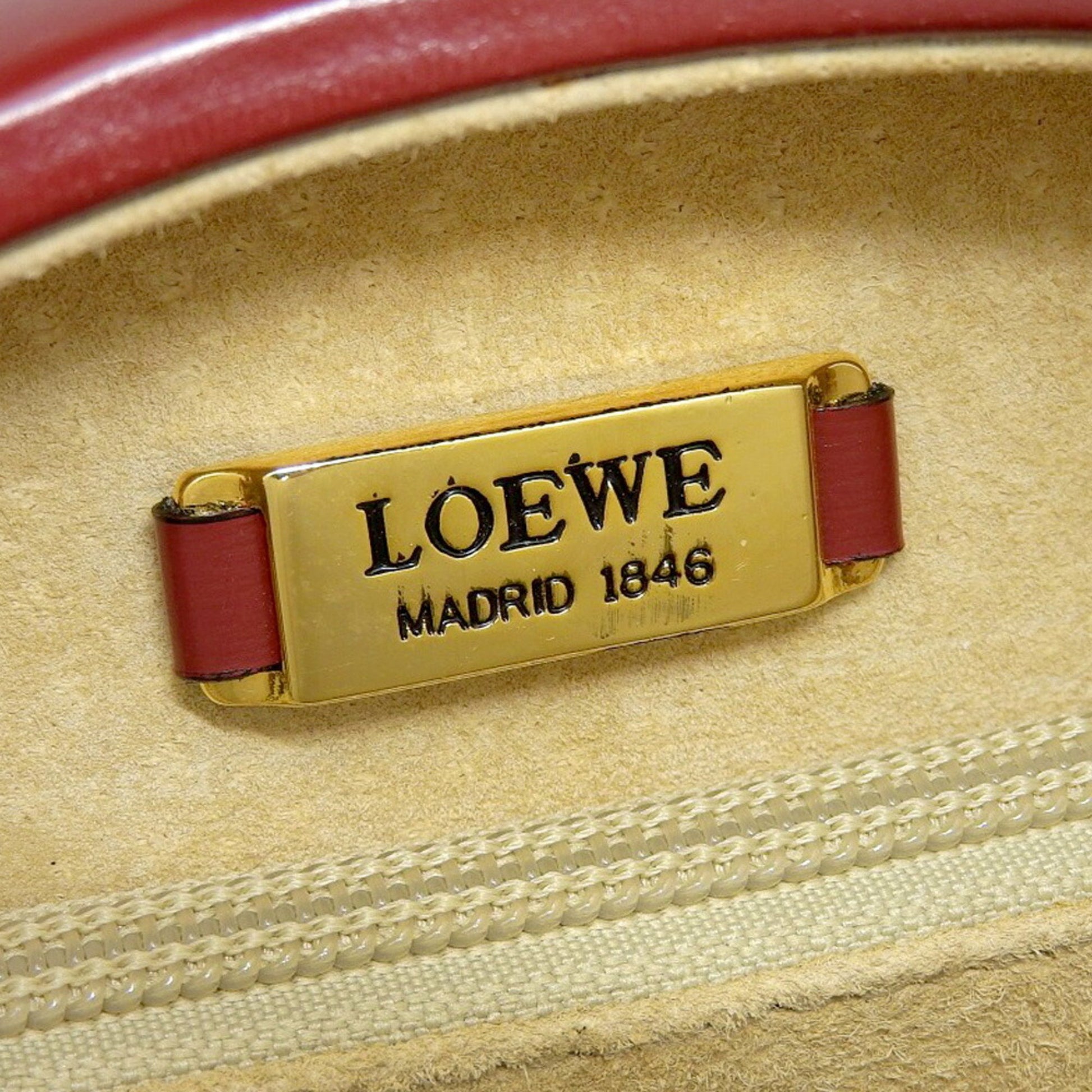 Loewe, Red, Leather, handbag