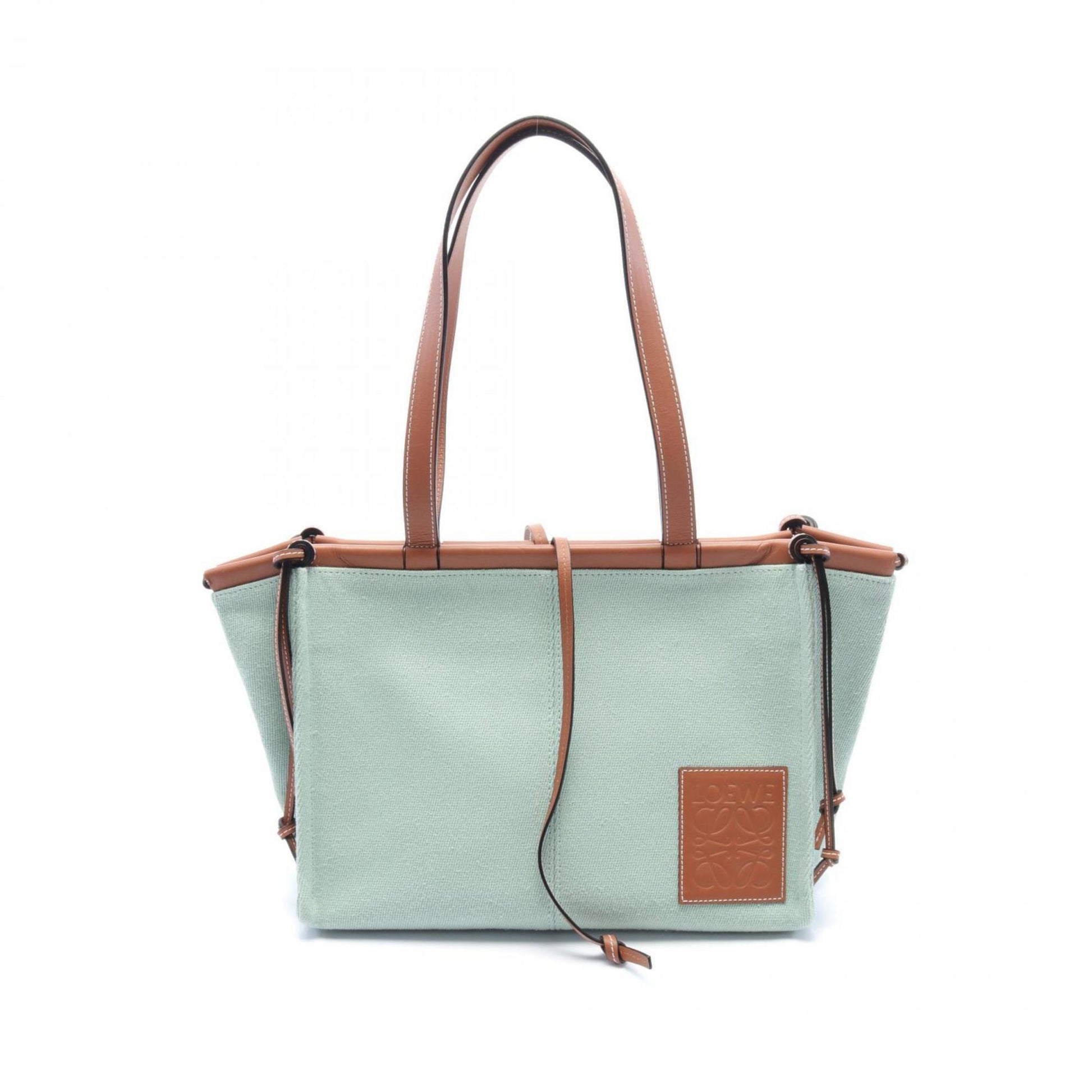 Loewe Cushion, Green, Canvas, tote