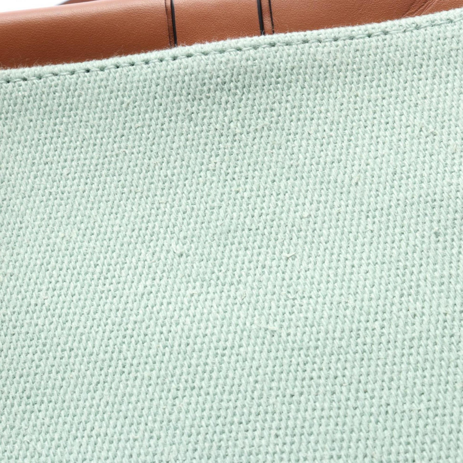 Loewe Cushion, Green, Canvas, tote