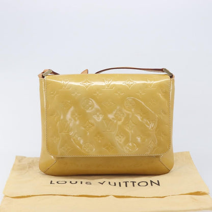 Louis Vuitton Thompson Street Monogram Vernis, Beige, Patent Leather, Shoulder Bag