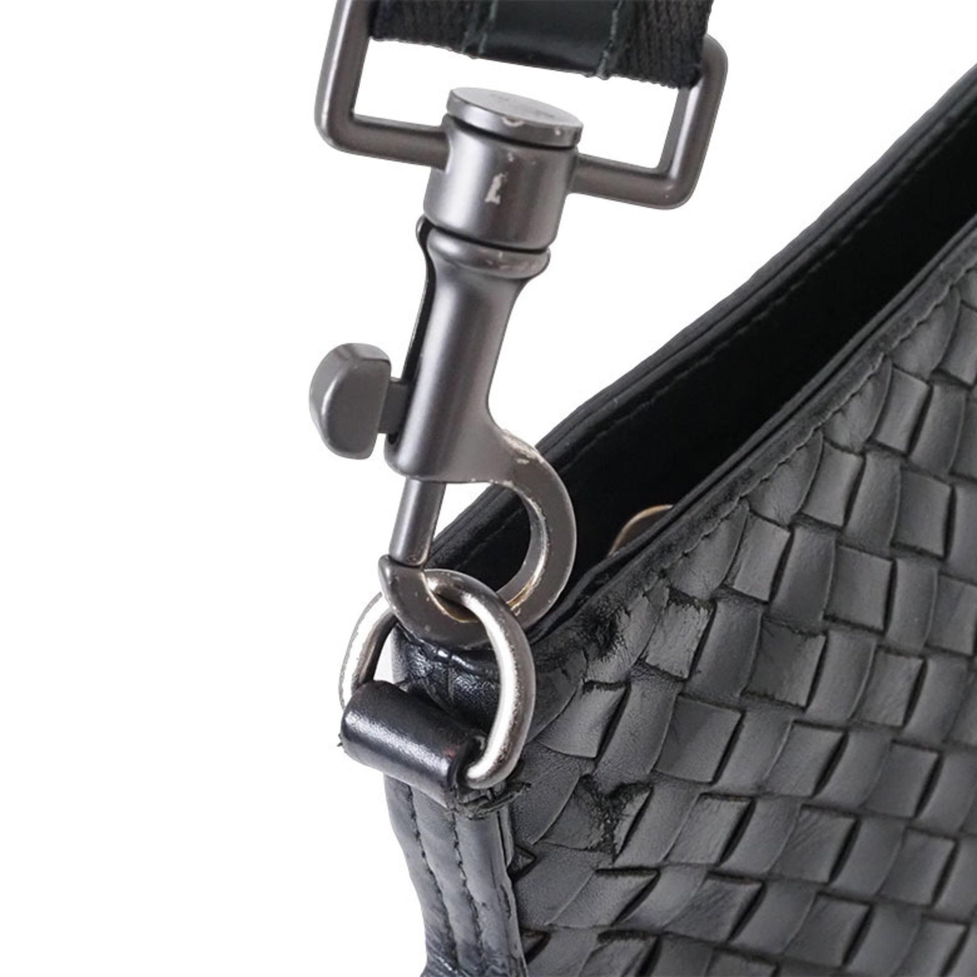 Bottega Veneta Intrecciato, Black, Leather, shopper