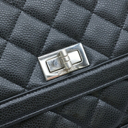 "Chanel 2,55", Black, Leather, shoulder