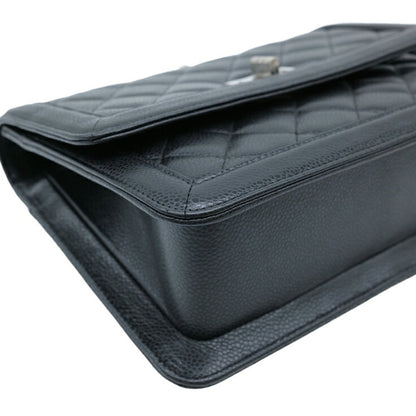 "Chanel 2,55", Black, Leather, shoulder