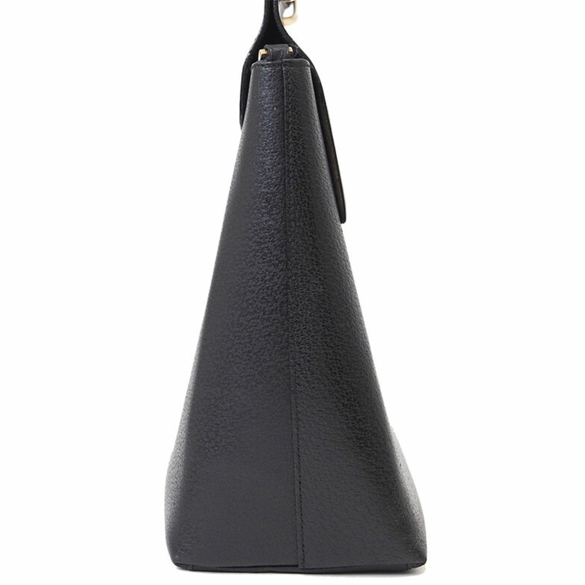 Gucci Bamboo, Black, Leather, handbag