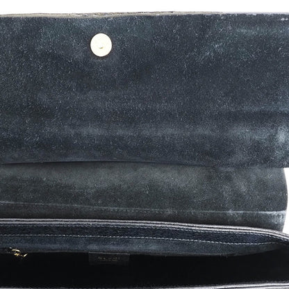 Gucci Bamboo, Black, Leather, handbag
