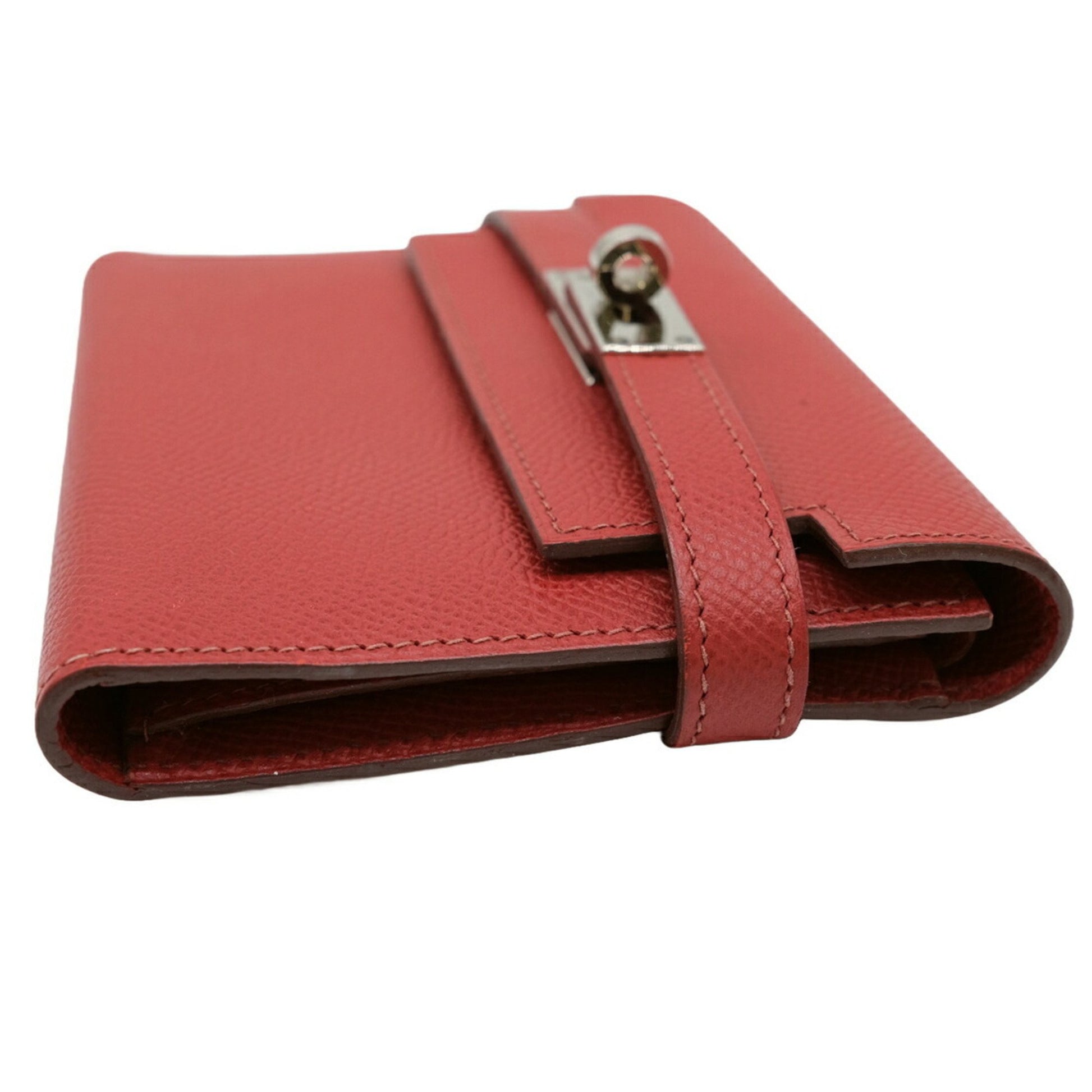 Hermès Kelly, Red, Leather, wallet