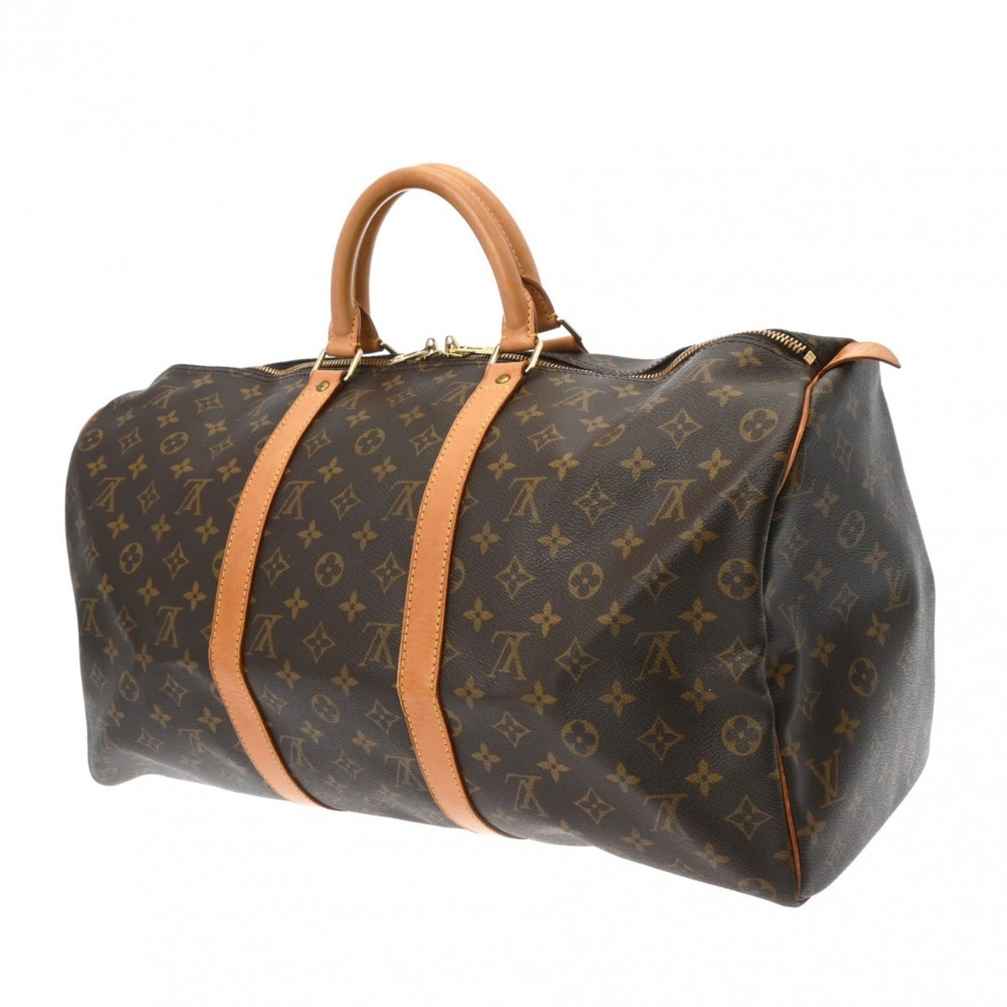 Louis Vuitton Keepall 50, Brown, Canvas, travel