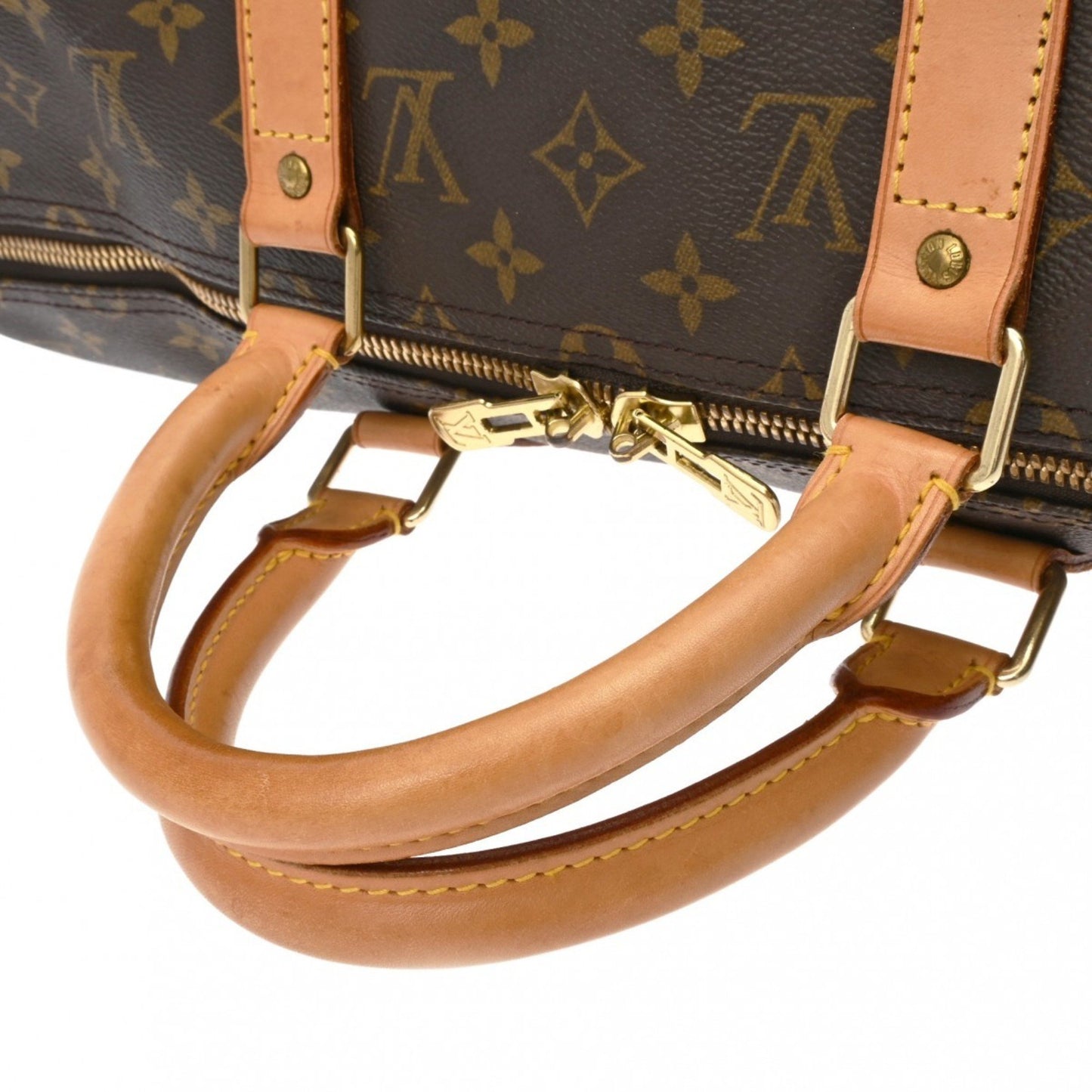 Louis Vuitton Keepall 50, Brown, Canvas, travel