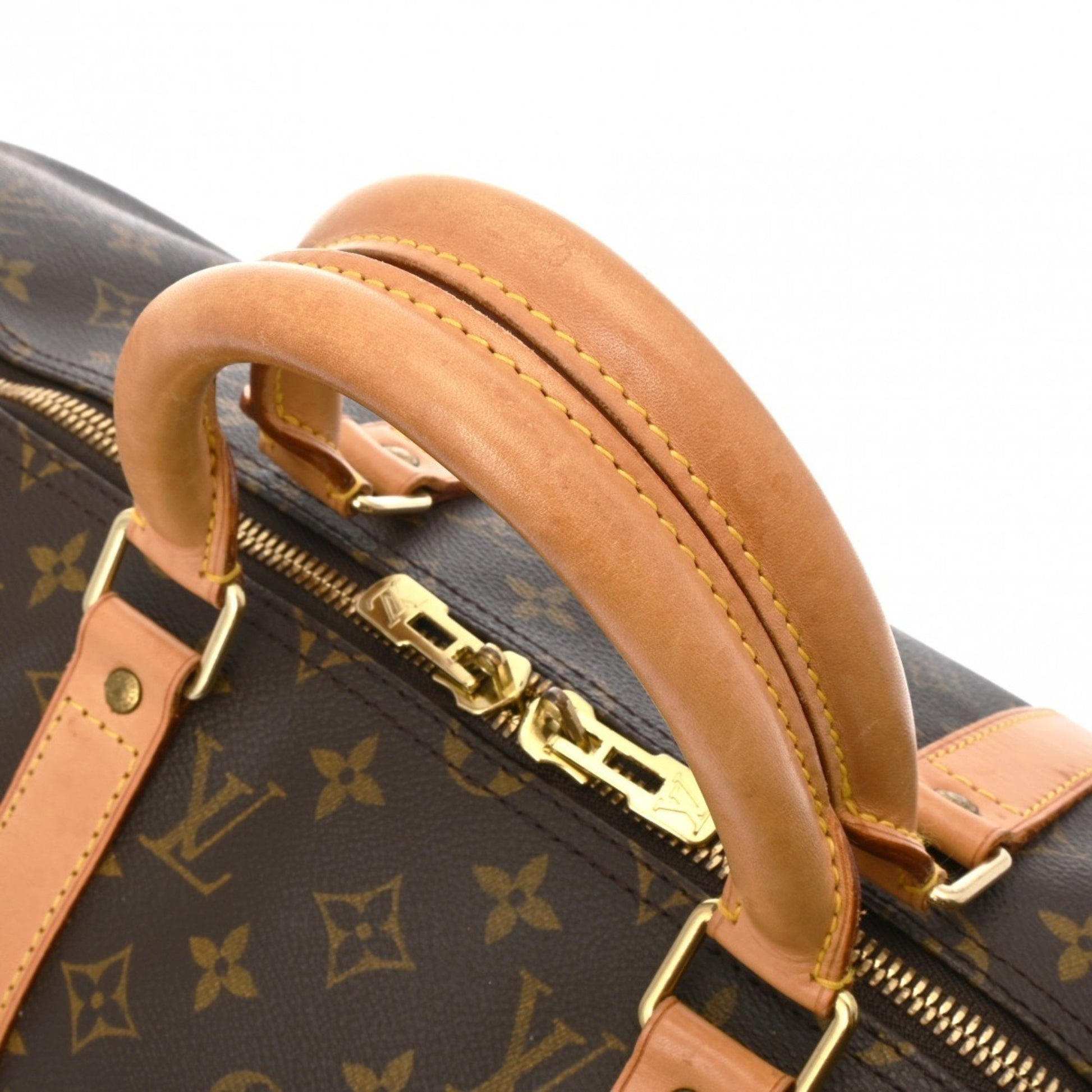 Louis Vuitton Keepall 50, Brown, Canvas, travel