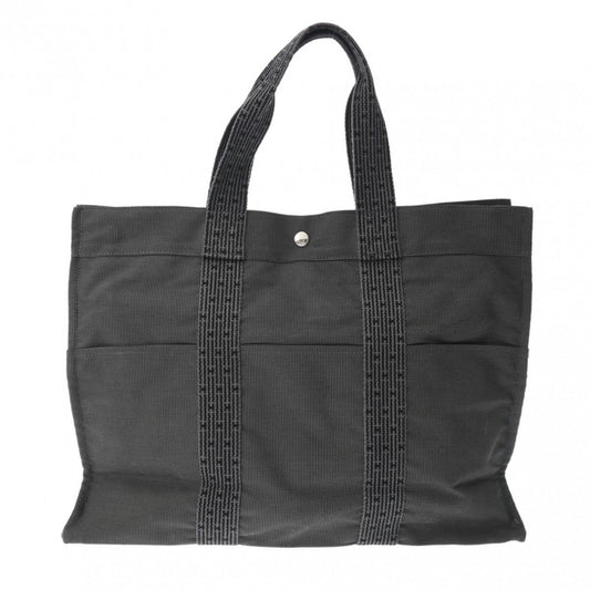 Hermès Herline, Grey, Canvas, tote