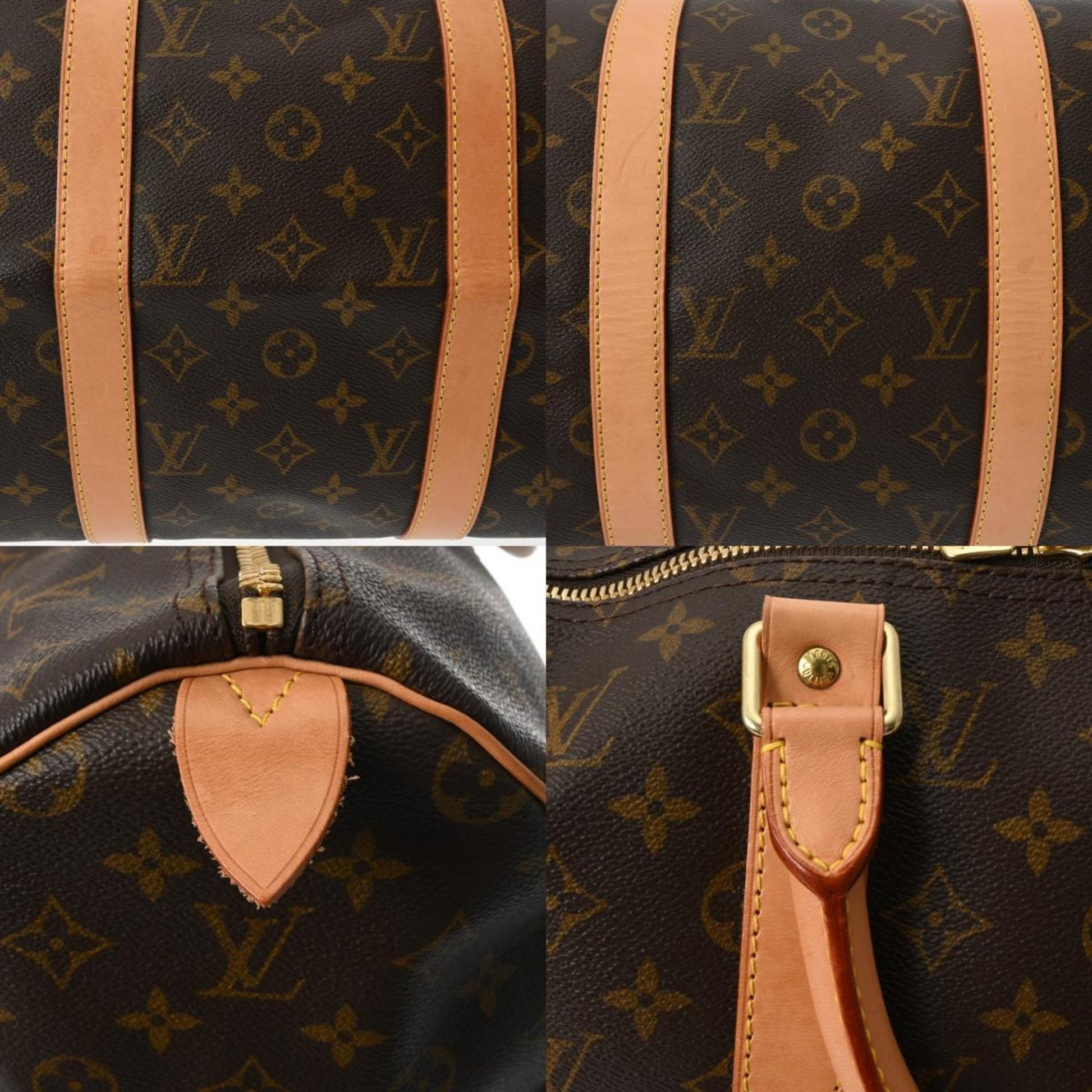 Louis Vuitton Keepall 50, Brown, Canvas, travel