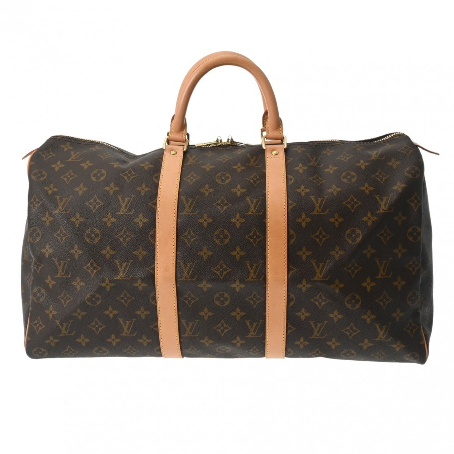 Louis Vuitton Keepall 50, Brown, Canvas, travel