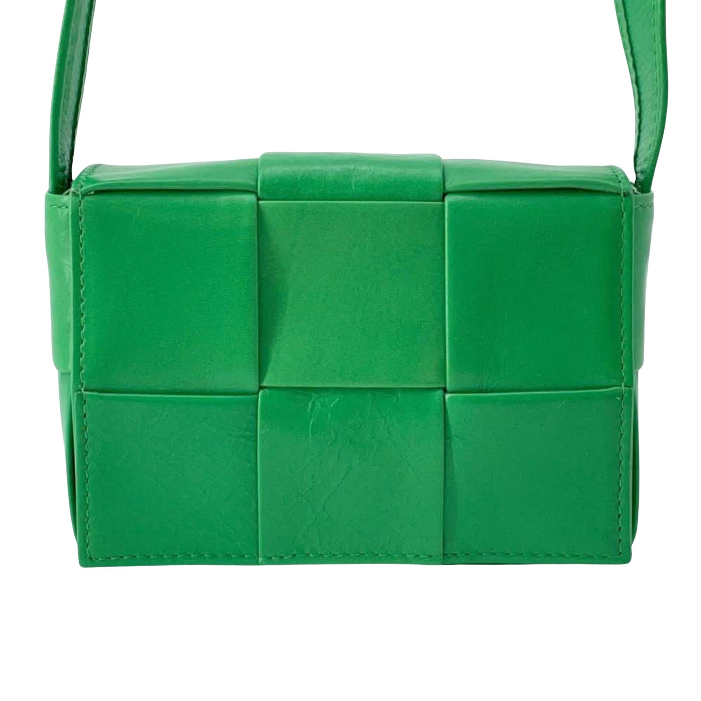 Bottega Veneta Cassette, Green, Leather, shoulder