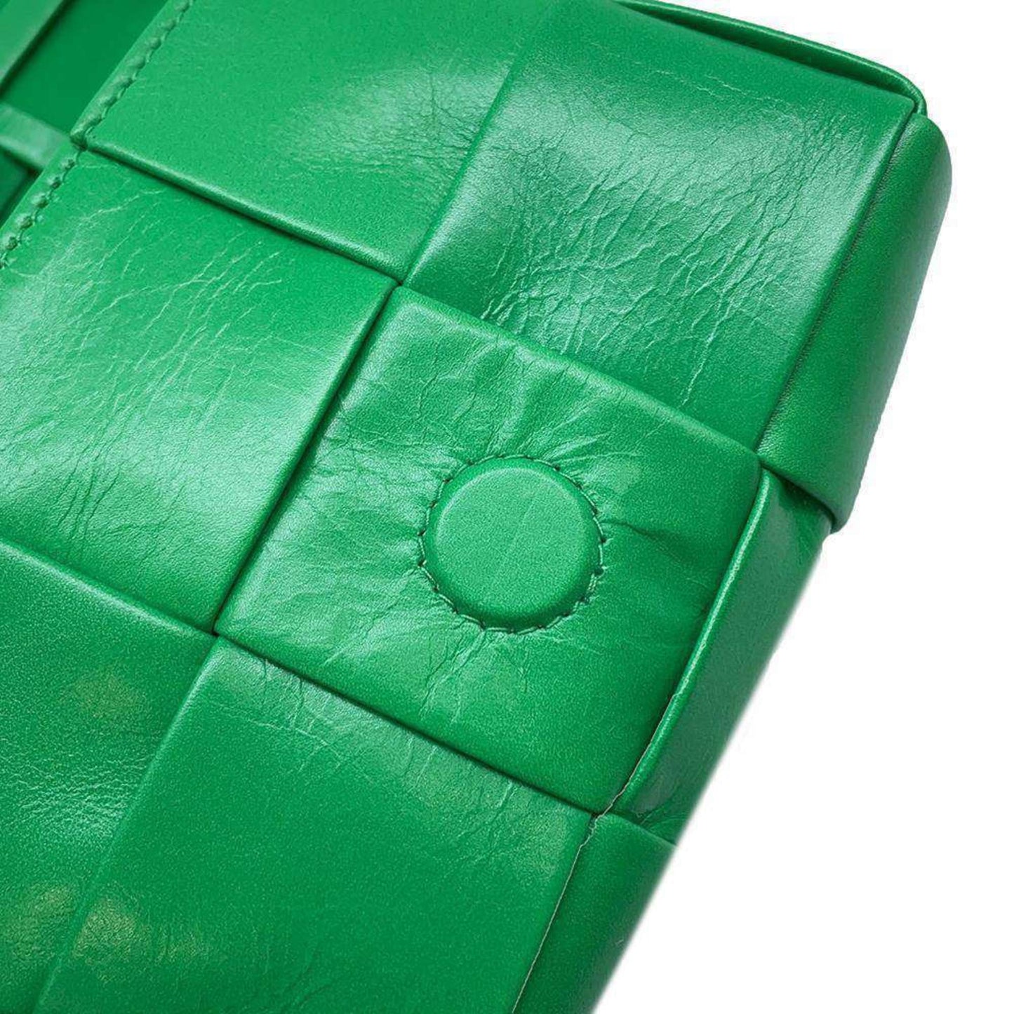 Bottega Veneta Cassette, Green, Leather, shoulder