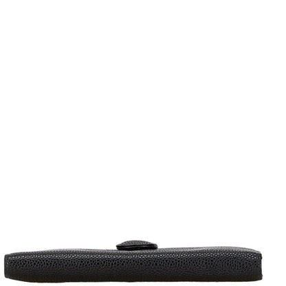 Chanel Logo CC, Black, Leather, wallet