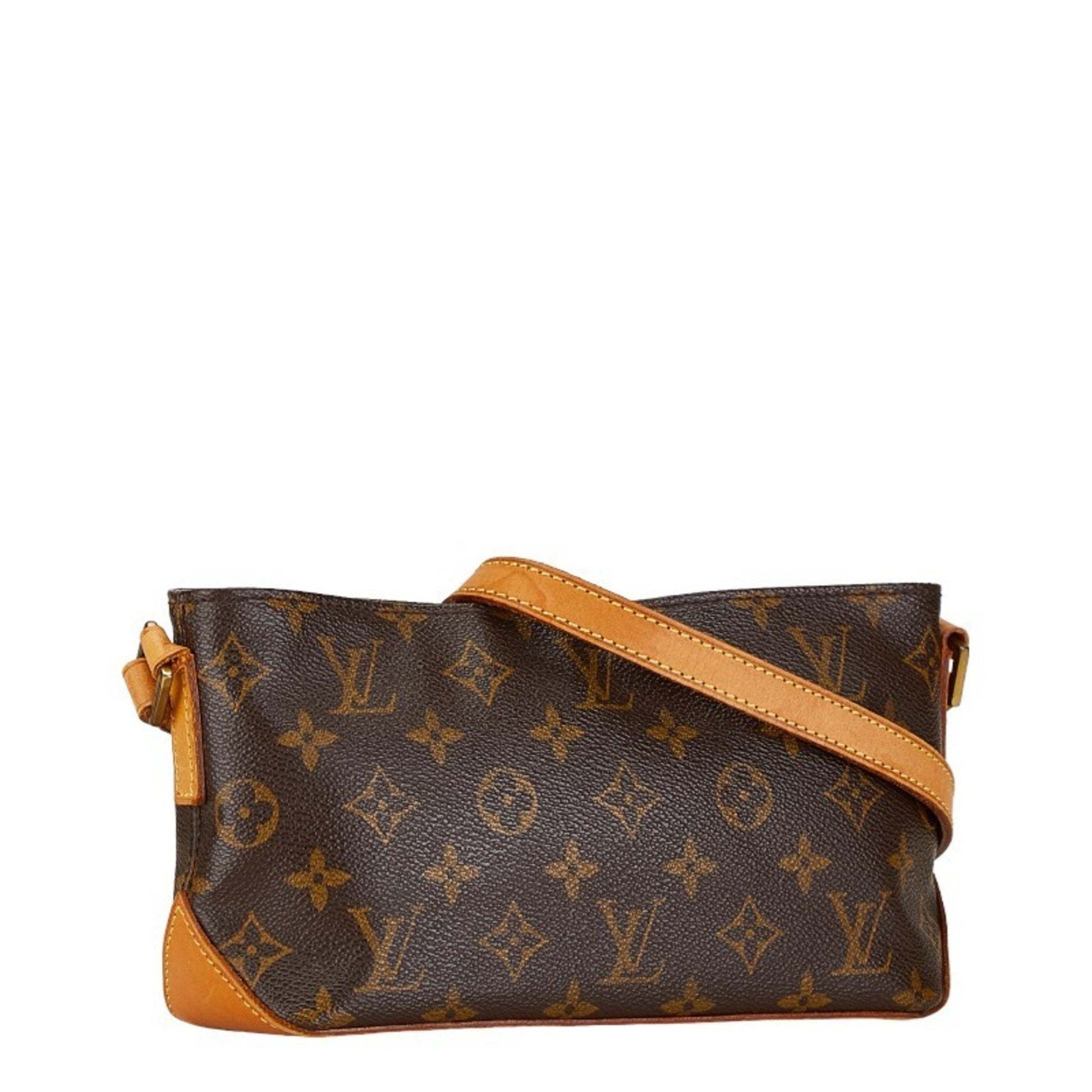 Louis Vuitton Trotteur, Brown, Canvas, shoulder