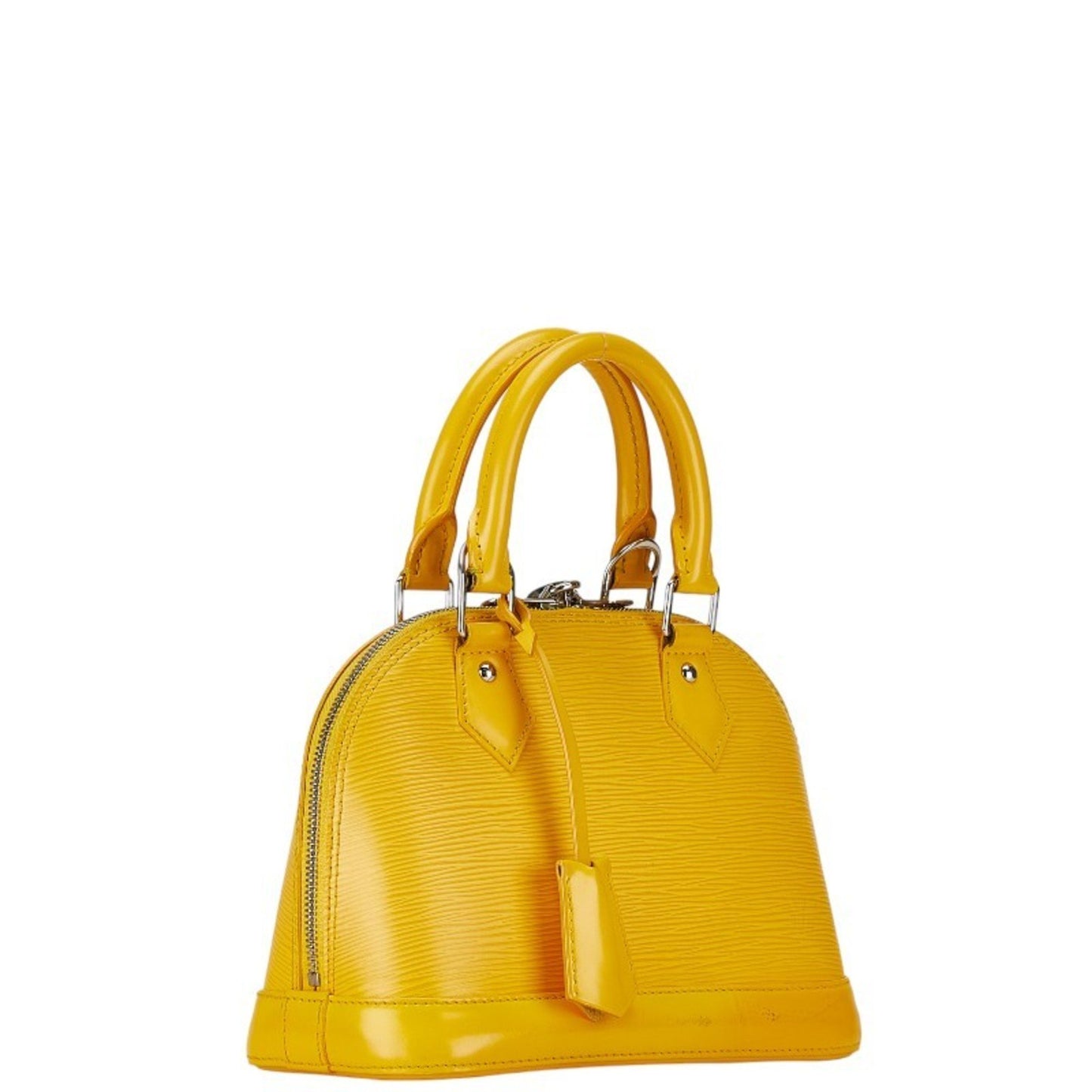 Louis Vuitton Alma BB, Yellow, Leather, handbag