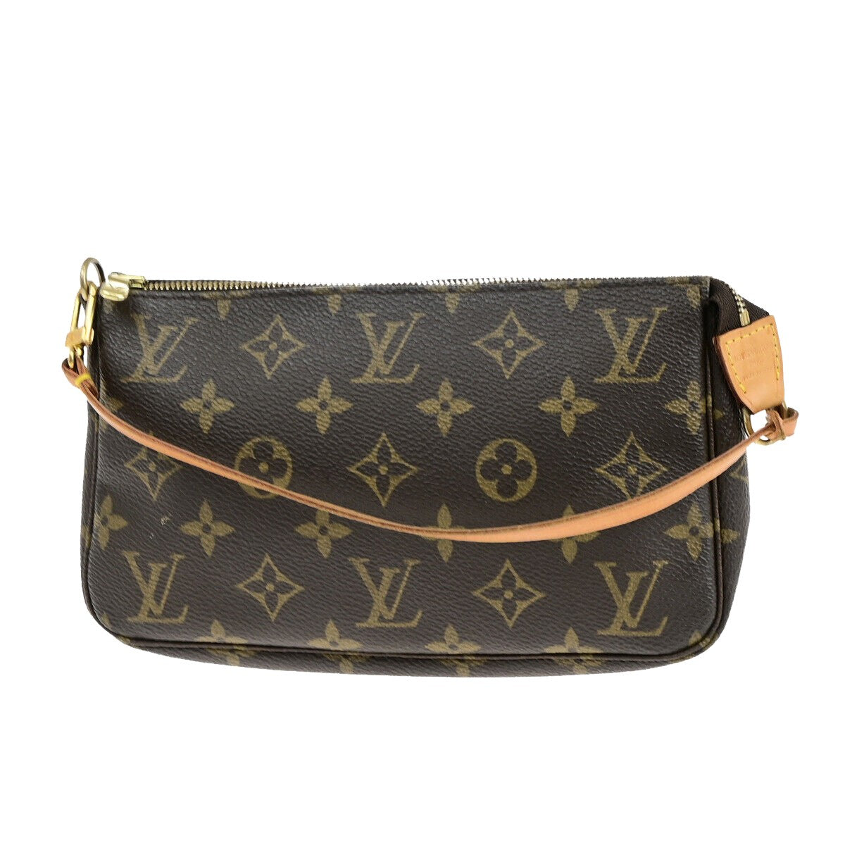 Louis Vuitton Pochette accessoires, Brown, Canvas, clutch