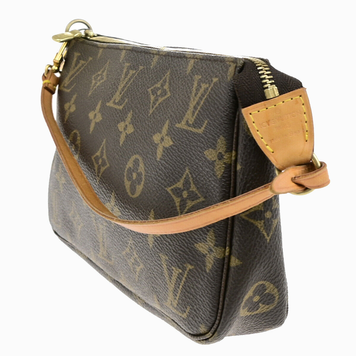 Louis Vuitton Pochette accessoires, Brown, Canvas, clutch