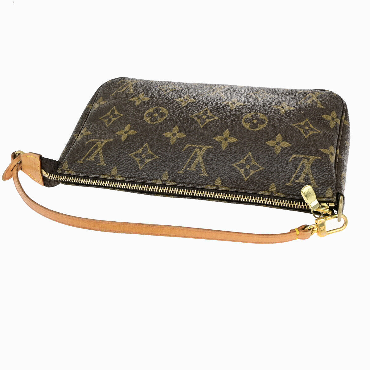 Louis Vuitton Pochette accessoires, Brown, Canvas, clutch