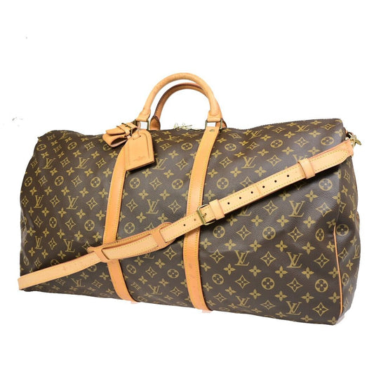 Louis Vuitton Keepall Bandoulière 60, Brown, Canvas, travel