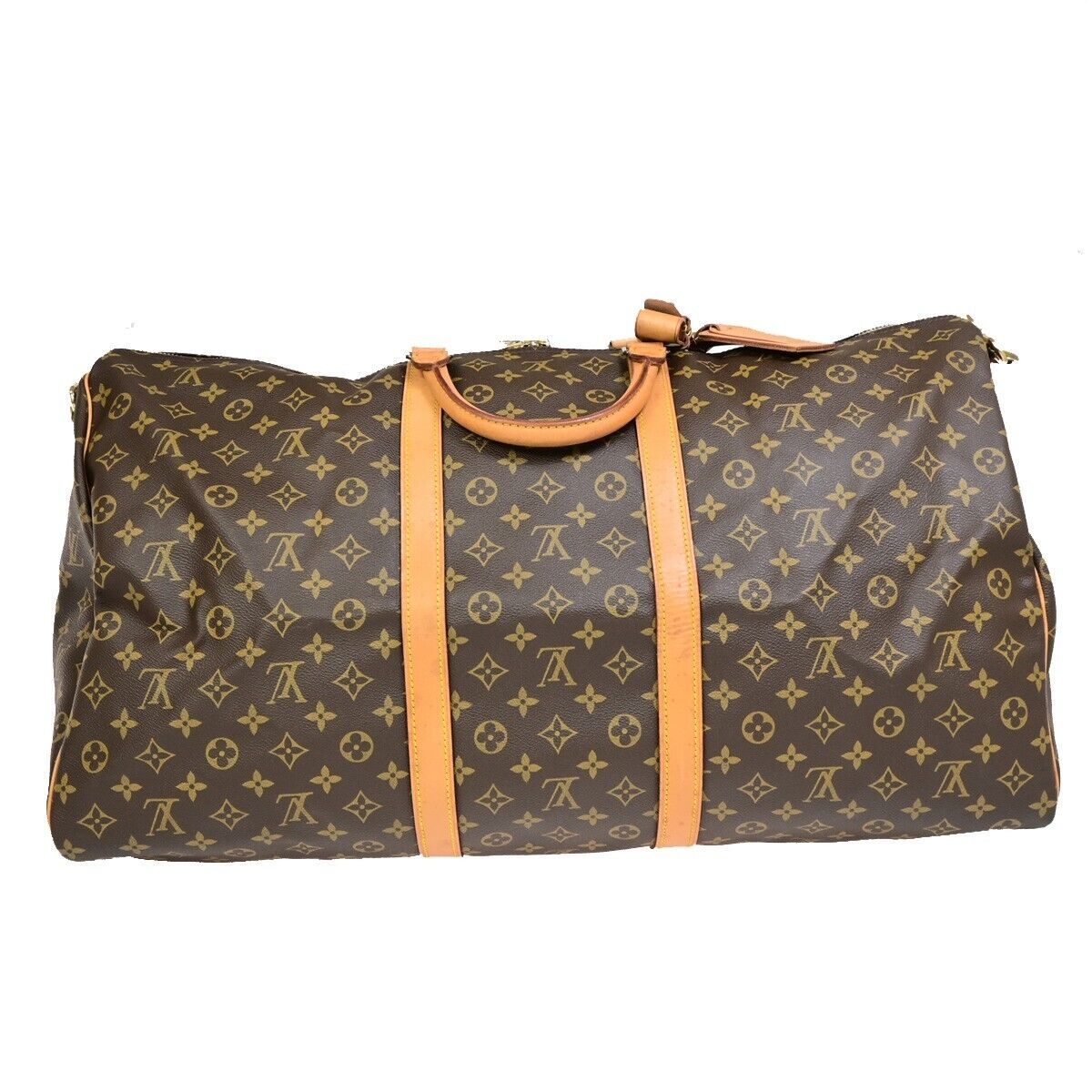 Louis Vuitton Keepall Bandoulière 60, Brown, Canvas, travel