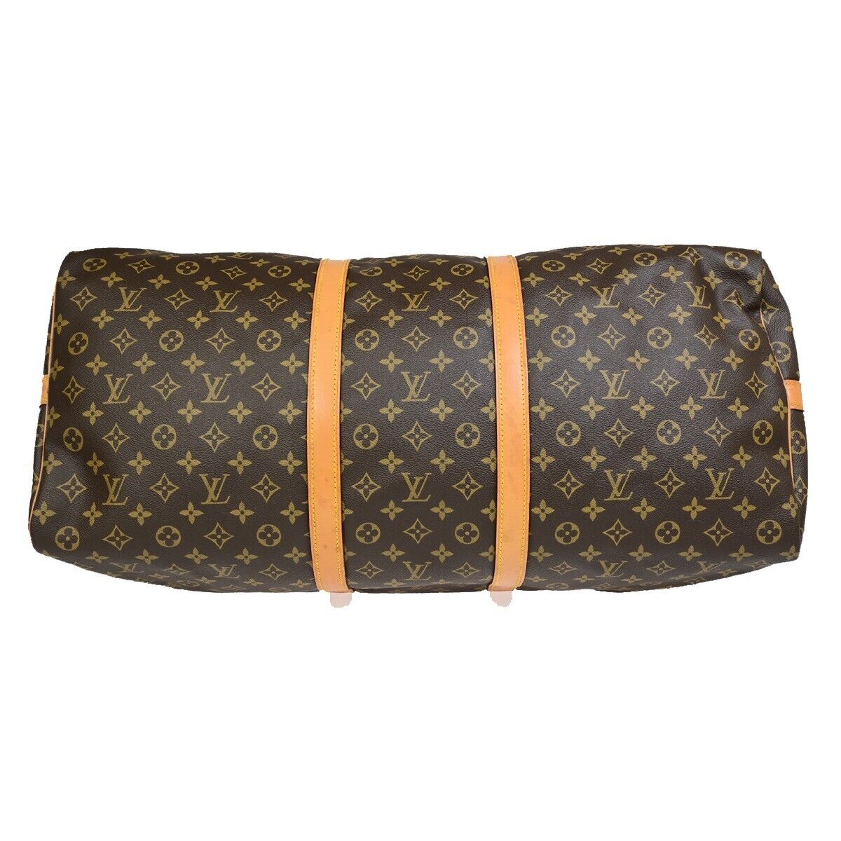 Louis Vuitton Keepall Bandoulière 60, Brown, Canvas, travel