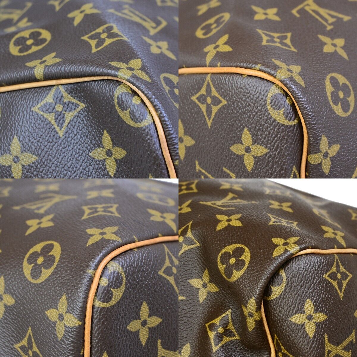 Louis Vuitton Keepall Bandoulière 60, Brown, Canvas, travel