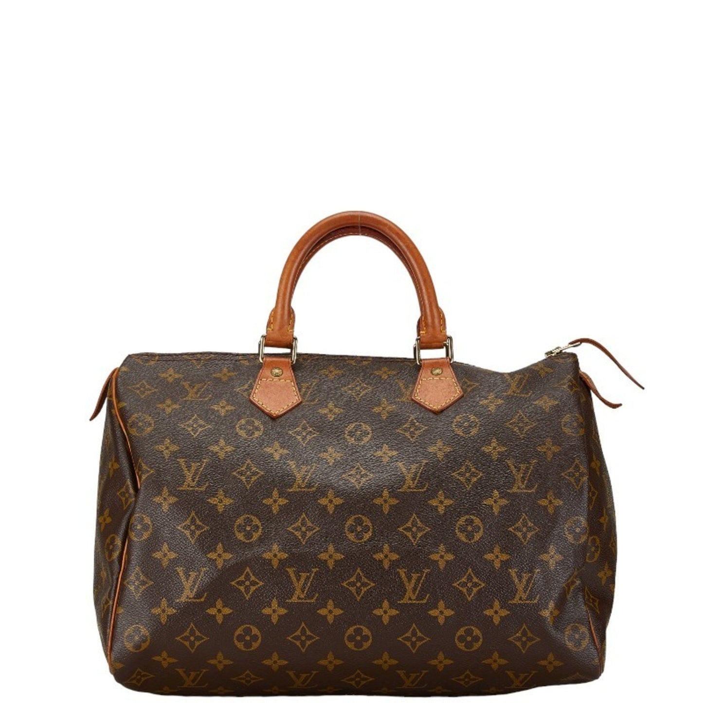 Louis Vuitton Speedy 35, Brown, Canvas, handbag