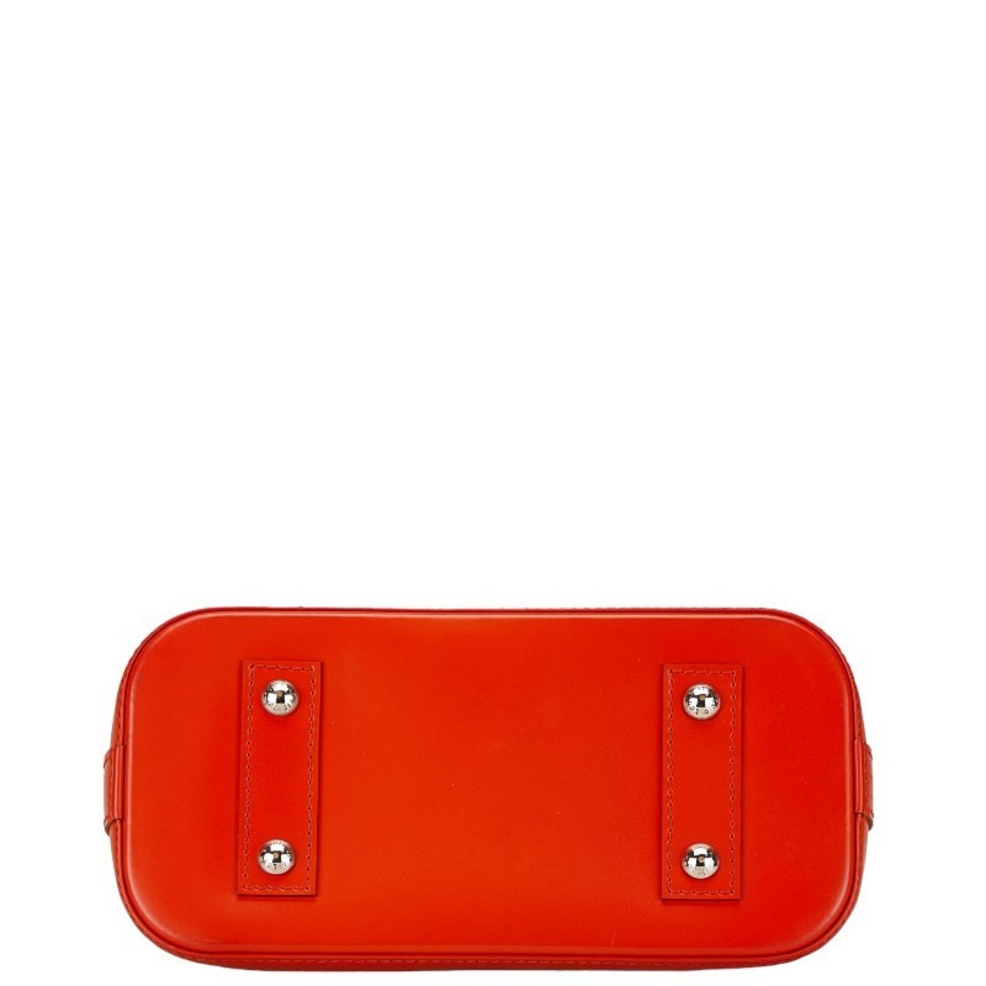 Louis Vuitton Alma, Orange, Leather, handbag