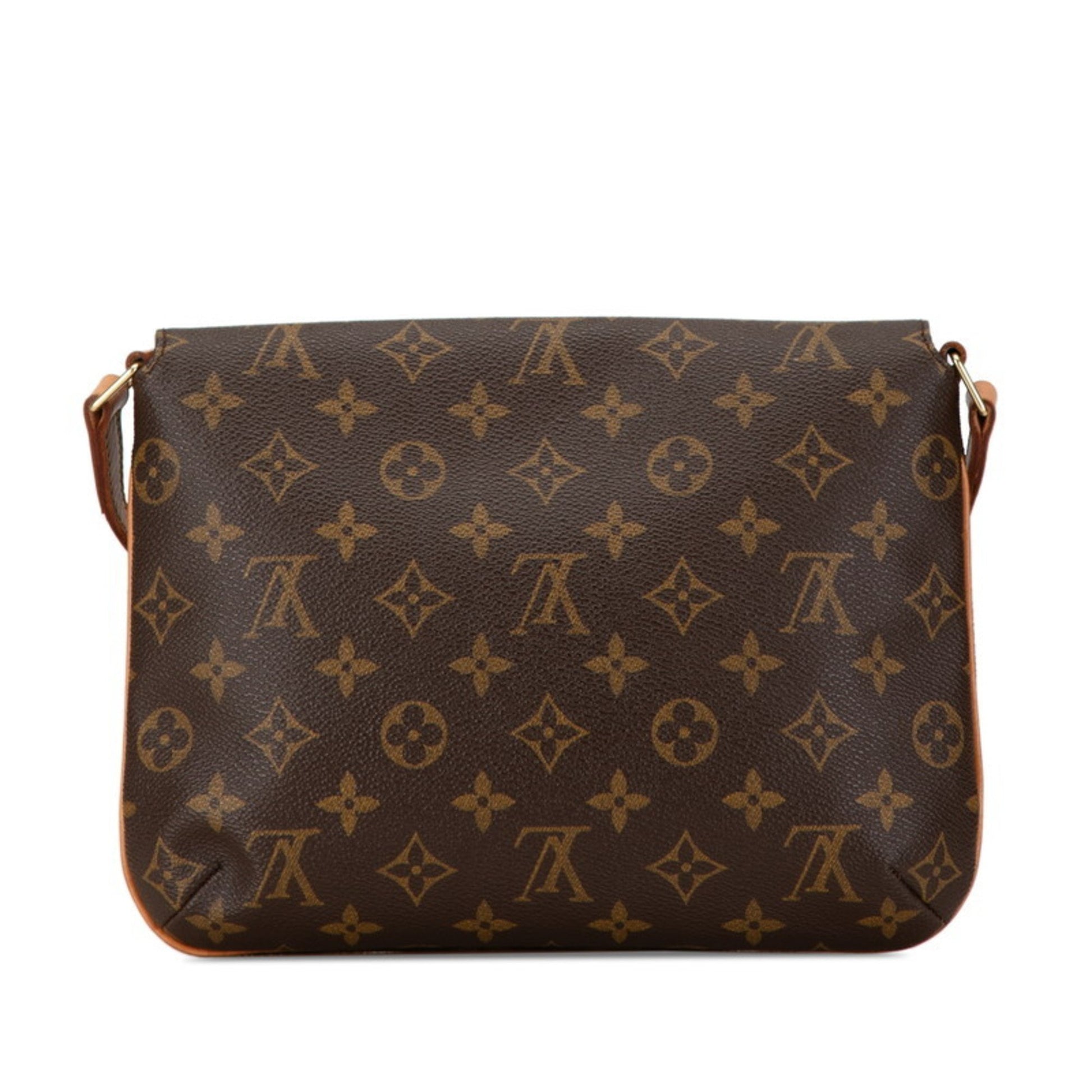 Louis Vuitton Musette Tango, Brown, Canvas, shoulder