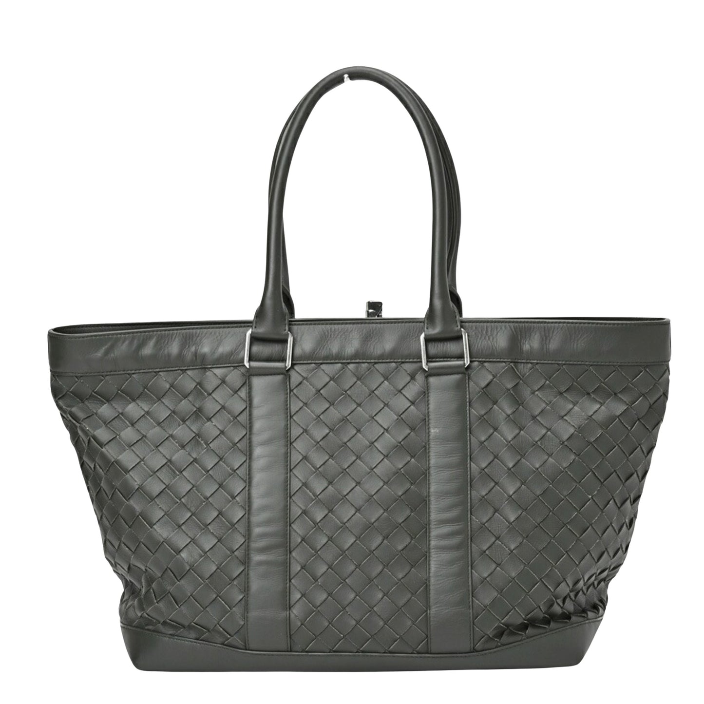 Bottega Veneta Intrecciato, Khaki, Leather, tote